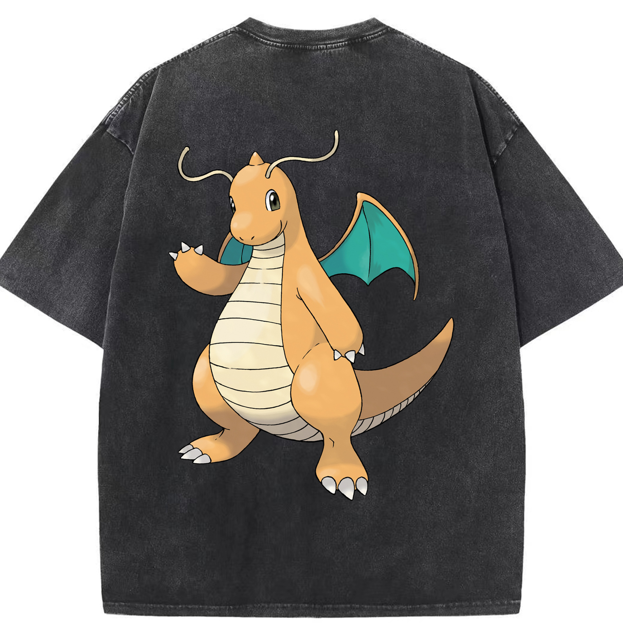 （画像用） ポケットモンスター Pokémon 綿100% ヴィンテージ風 半袖Tシャツ（背面プリント）