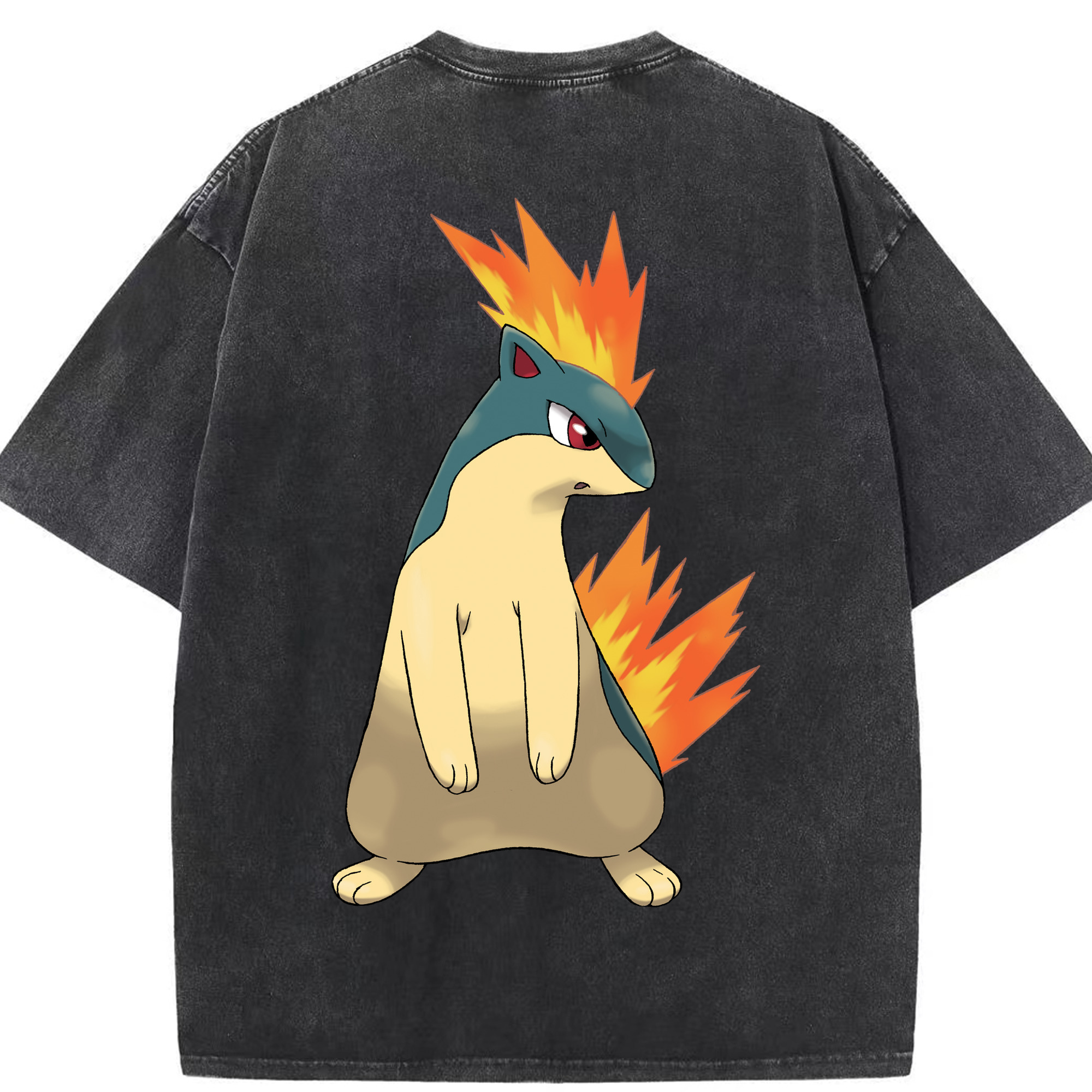 （画像用） ポケットモンスター Pokémon 綿100% ヴィンテージ風 半袖Tシャツ（背面プリント）