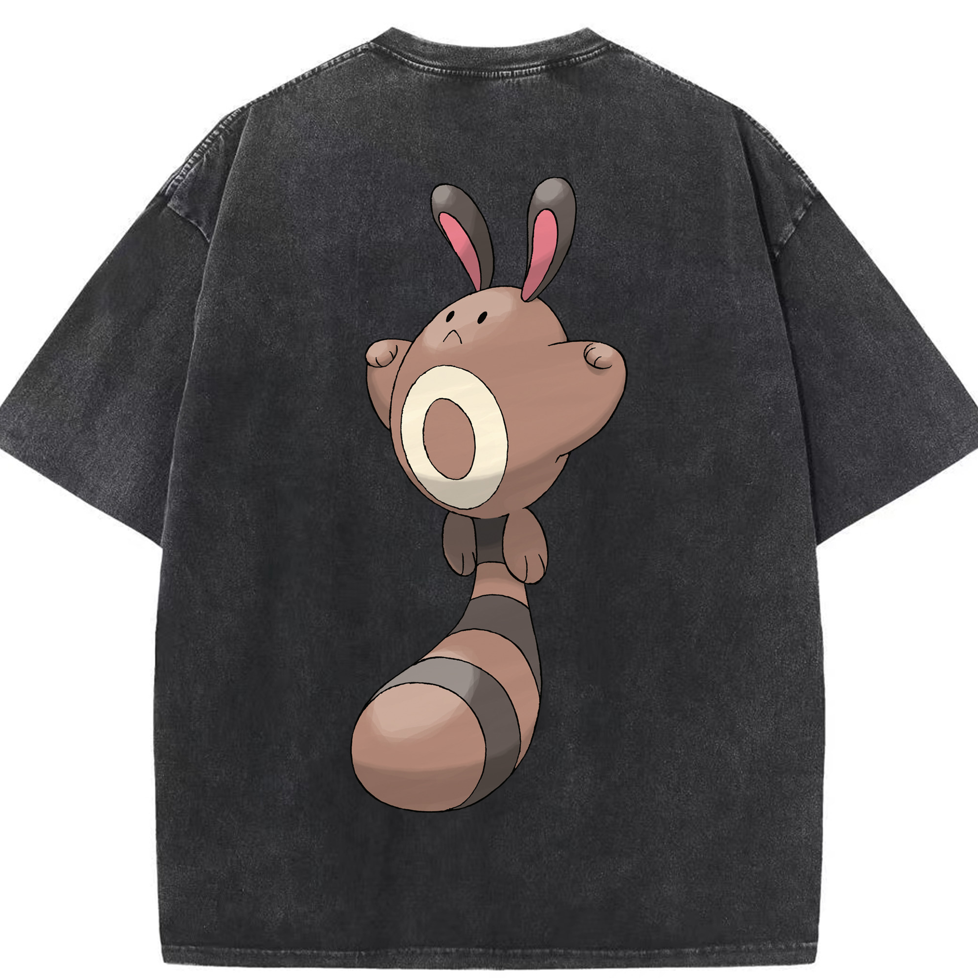 （画像用） ポケットモンスター Pokémon 綿100% ヴィンテージ風 半袖Tシャツ（背面プリント）