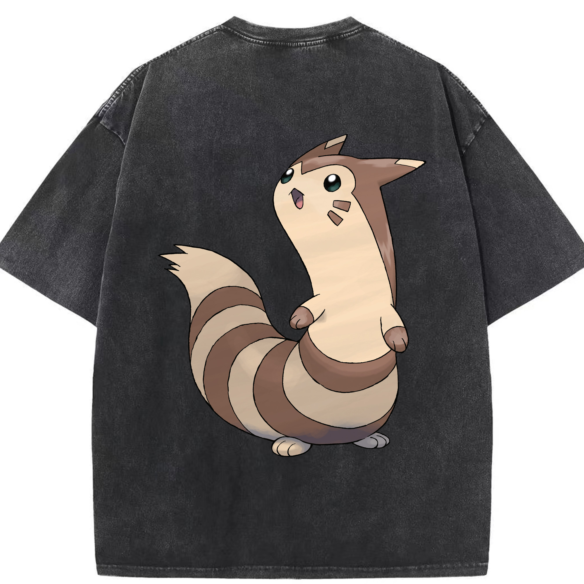 （画像用） ポケットモンスター Pokémon 綿100% ヴィンテージ風 半袖Tシャツ（背面プリント）