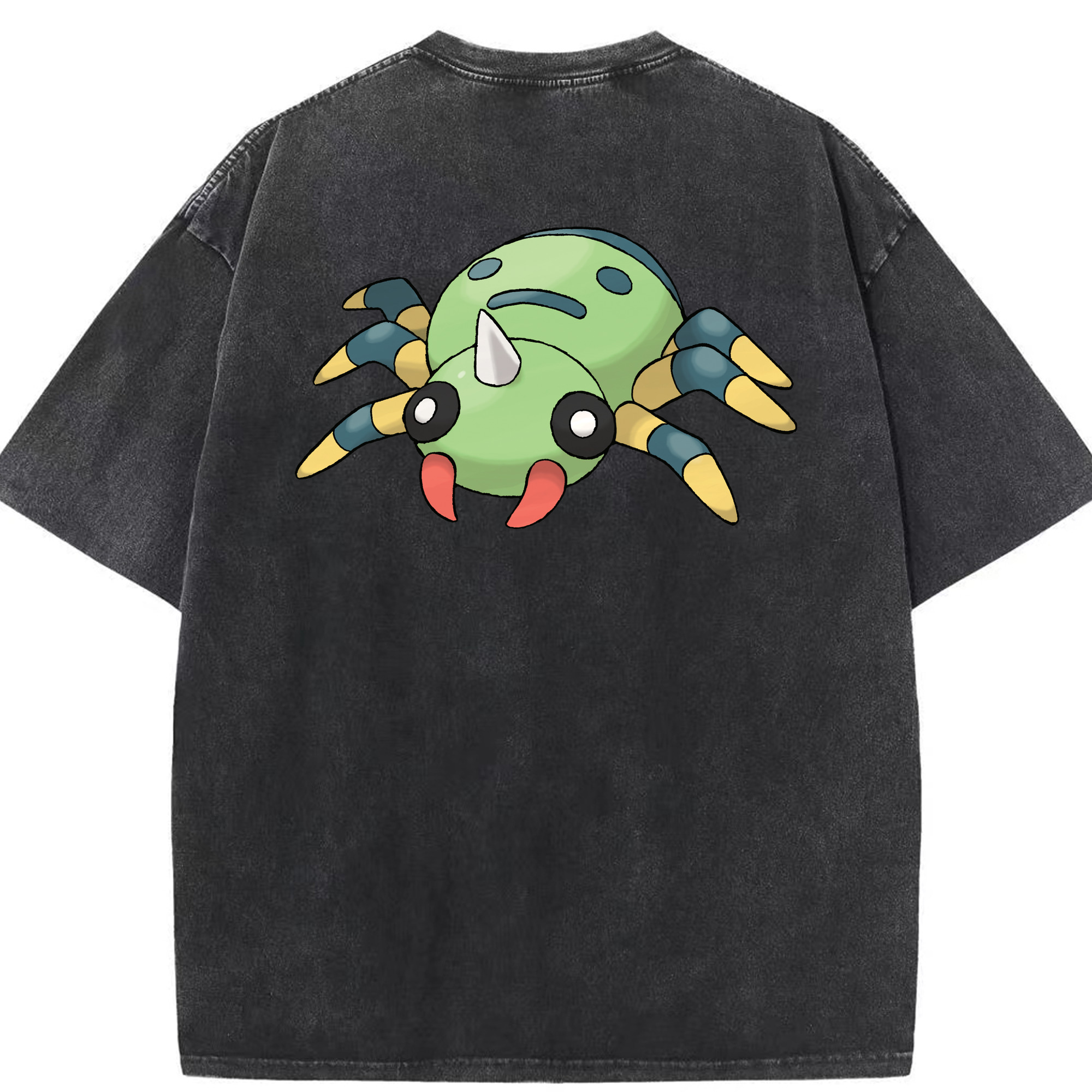 （画像用） ポケットモンスター Pokémon 綿100% ヴィンテージ風 半袖Tシャツ（背面プリント）