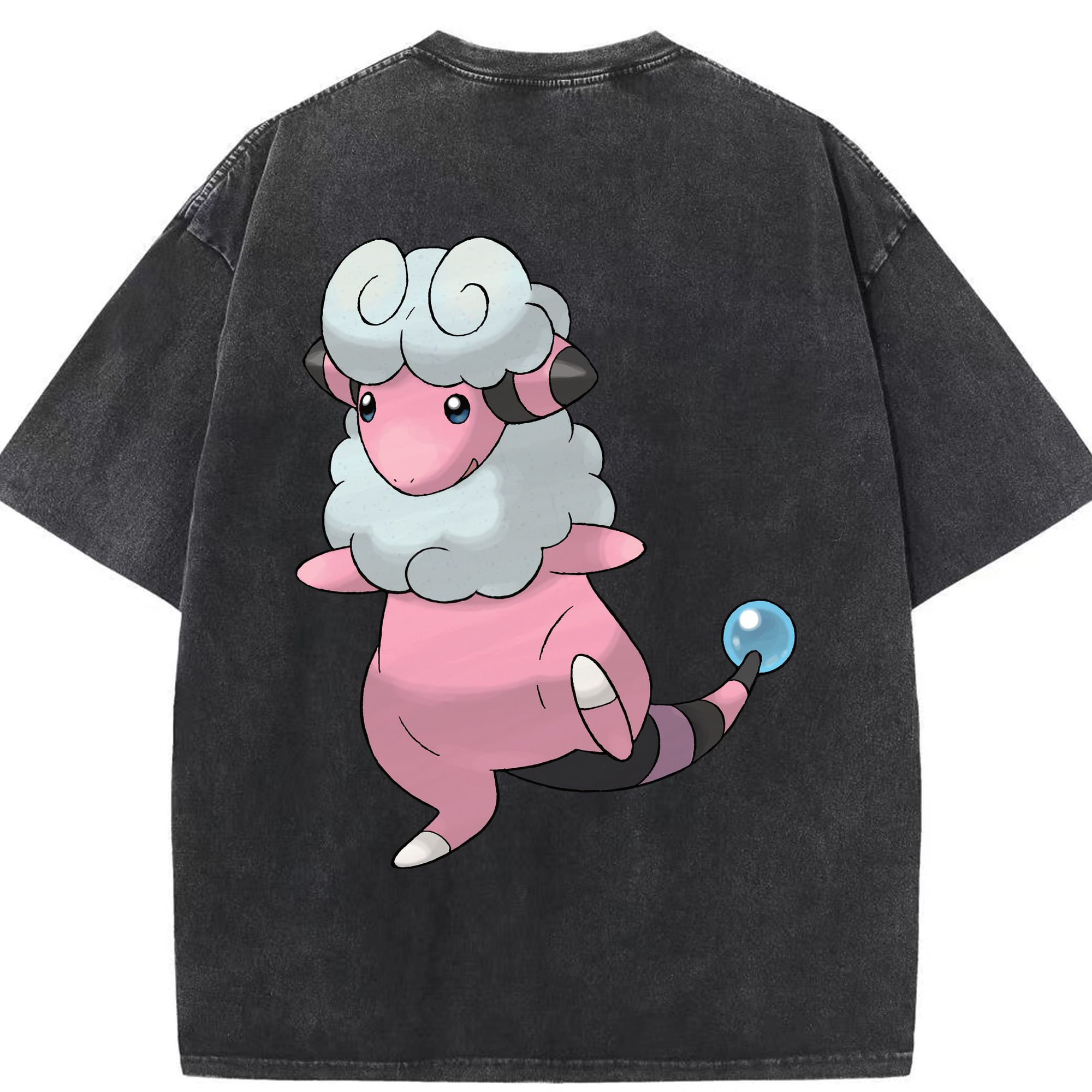 （画像用） ポケットモンスター Pokémon 綿100% ヴィンテージ風 半袖Tシャツ（背面プリント）