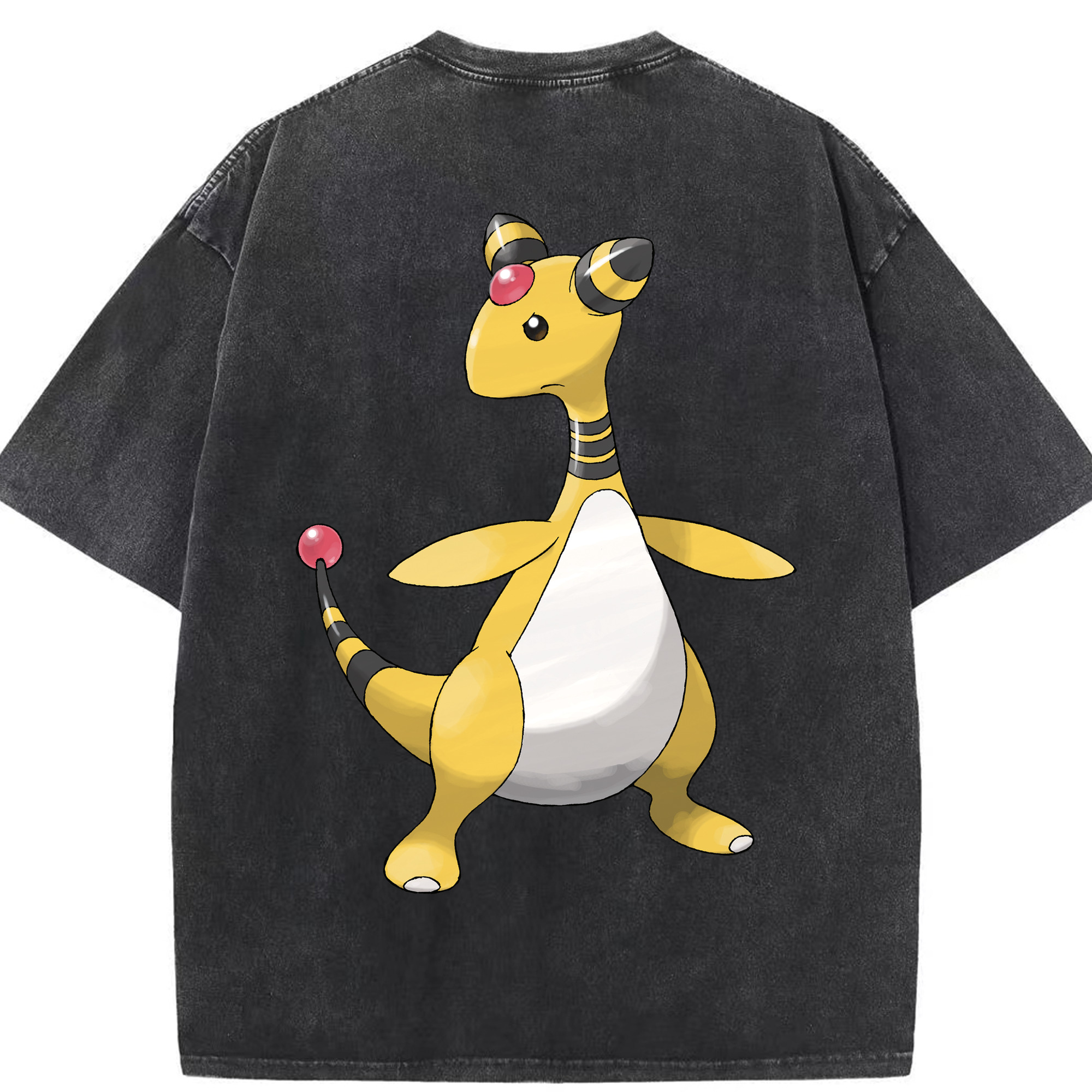 （画像用） ポケットモンスター Pokémon 綿100% ヴィンテージ風 半袖Tシャツ（背面プリント）
