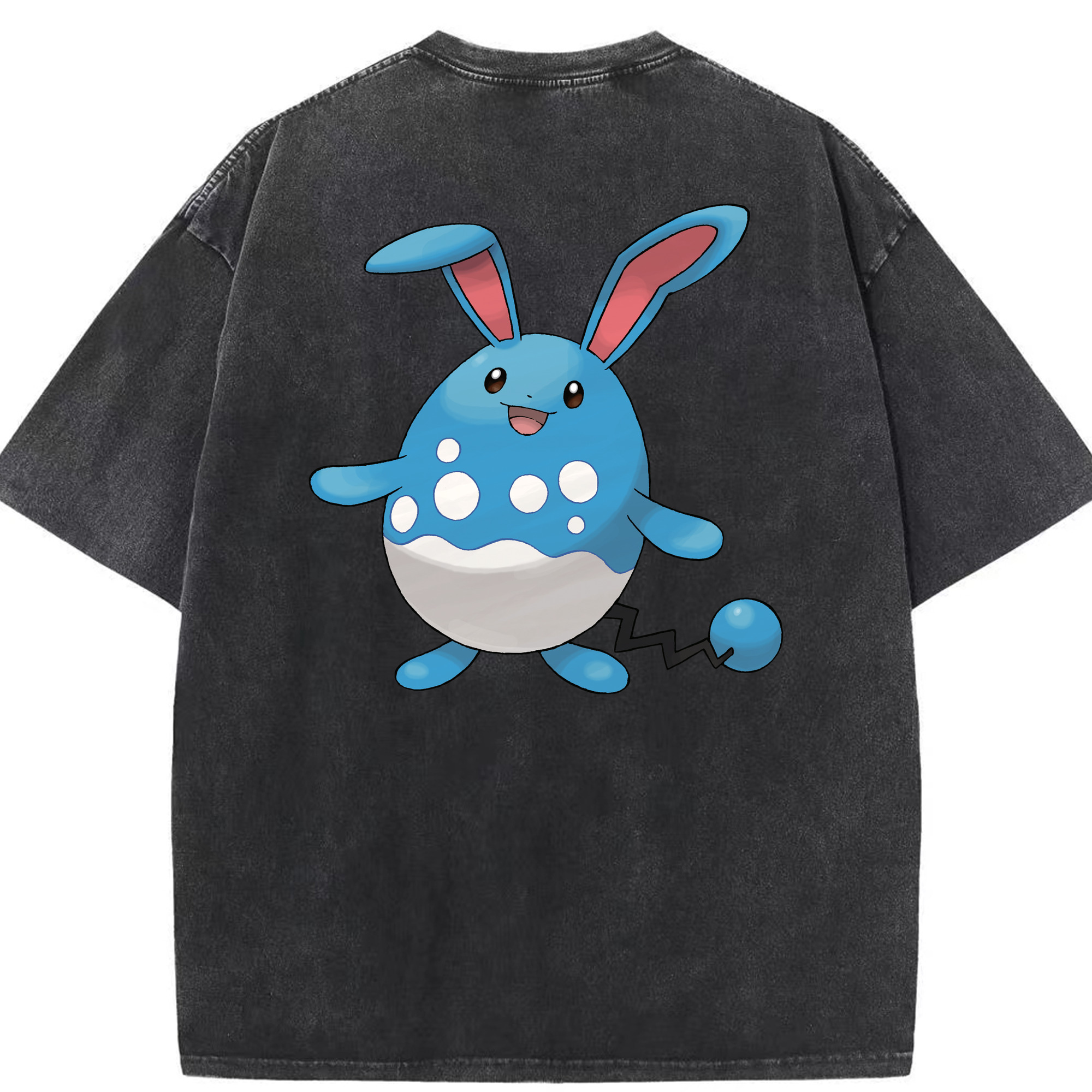 （画像用） ポケットモンスター Pokémon 綿100% ヴィンテージ風 半袖Tシャツ（背面プリント）