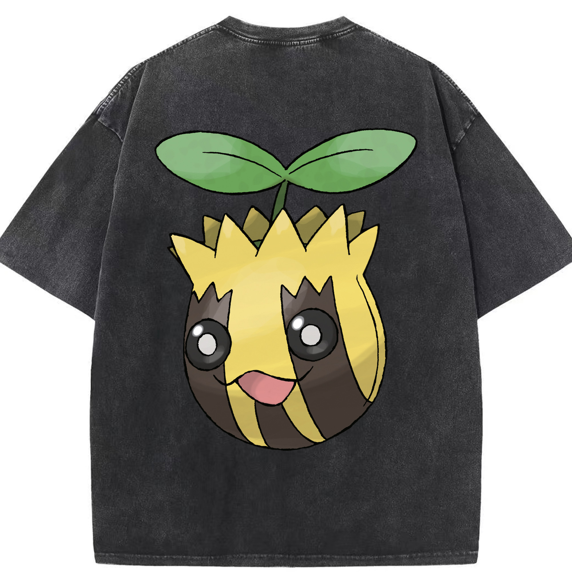 （画像用） ポケットモンスター Pokémon 綿100% ヴィンテージ風 半袖Tシャツ（背面プリント）