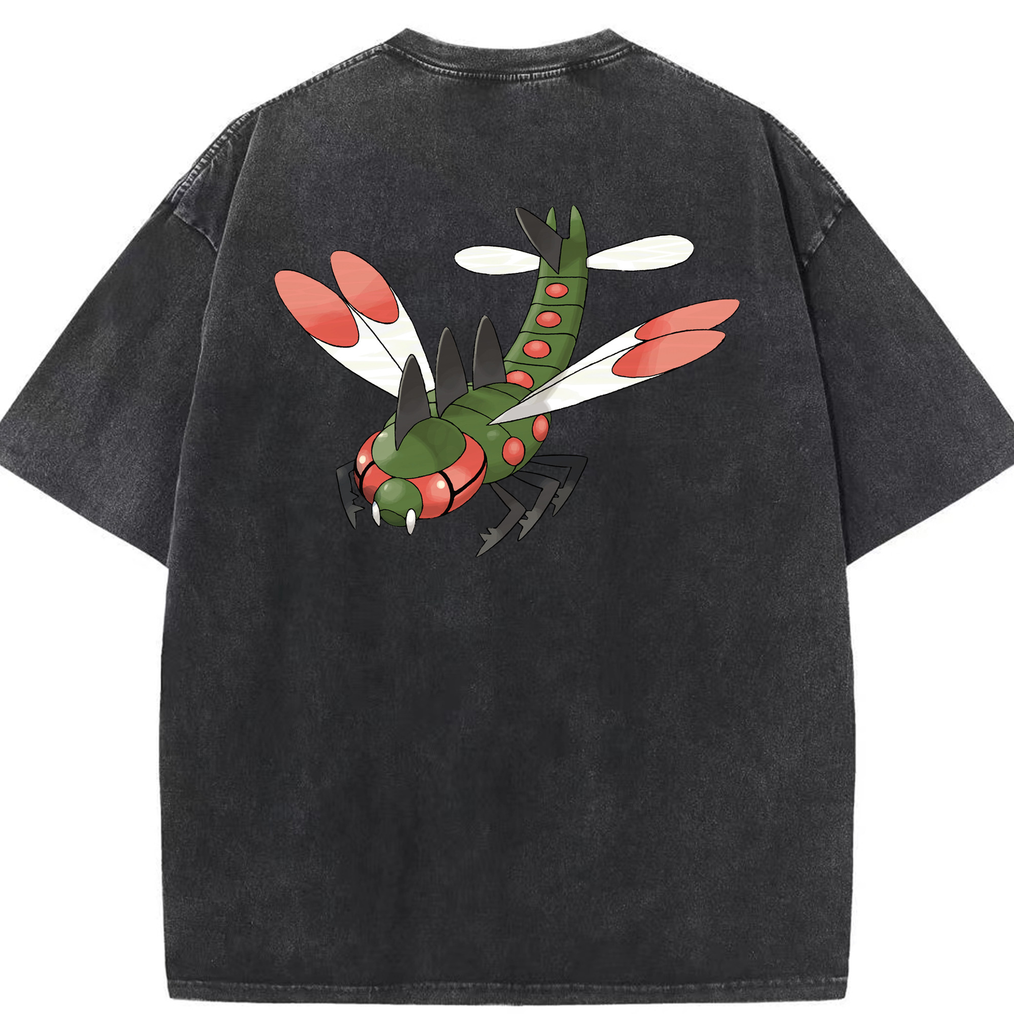 （画像用） ポケットモンスター Pokémon 綿100% ヴィンテージ風 半袖Tシャツ（背面プリント）