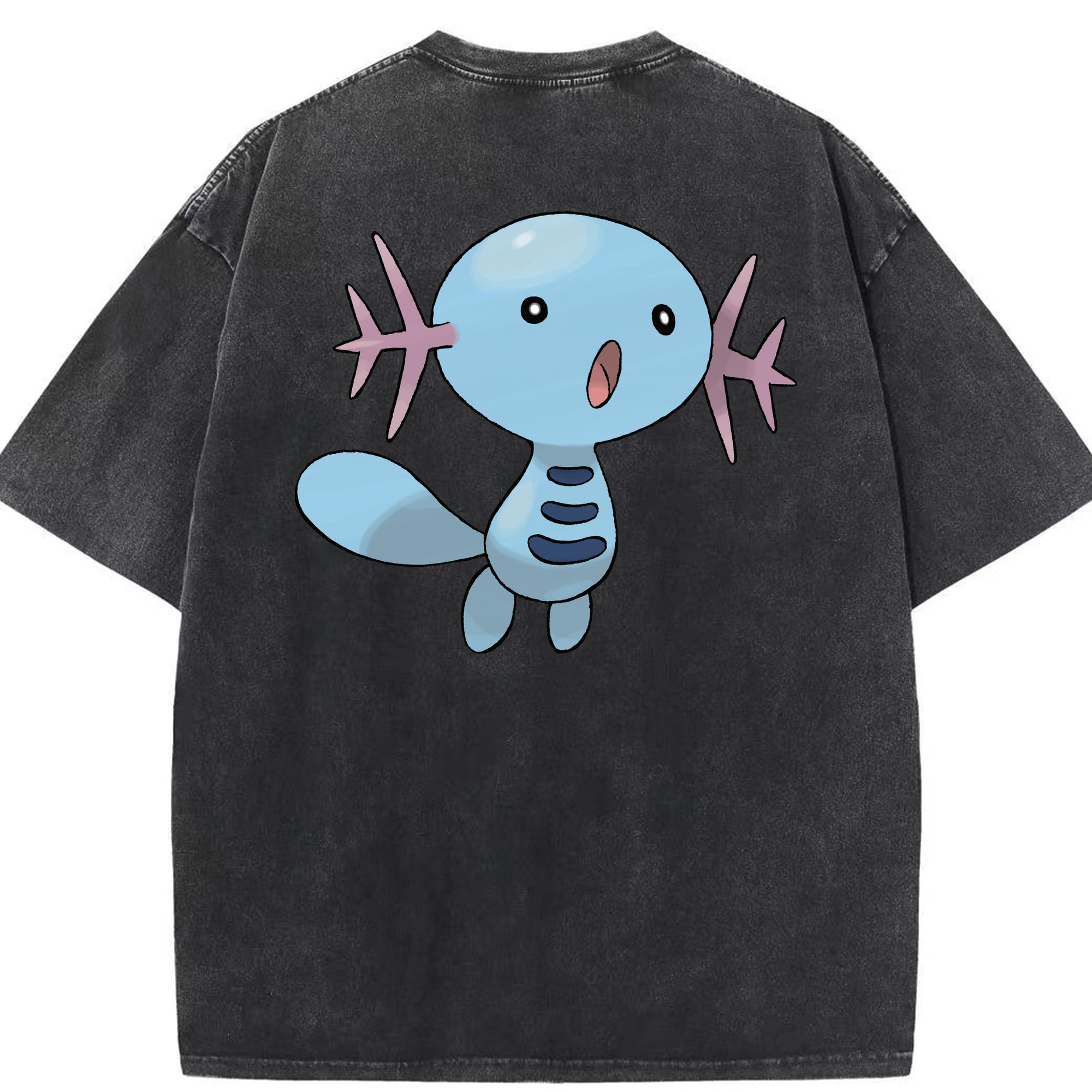 （画像用） ポケットモンスター Pokémon 綿100% ヴィンテージ風 半袖Tシャツ（背面プリント）