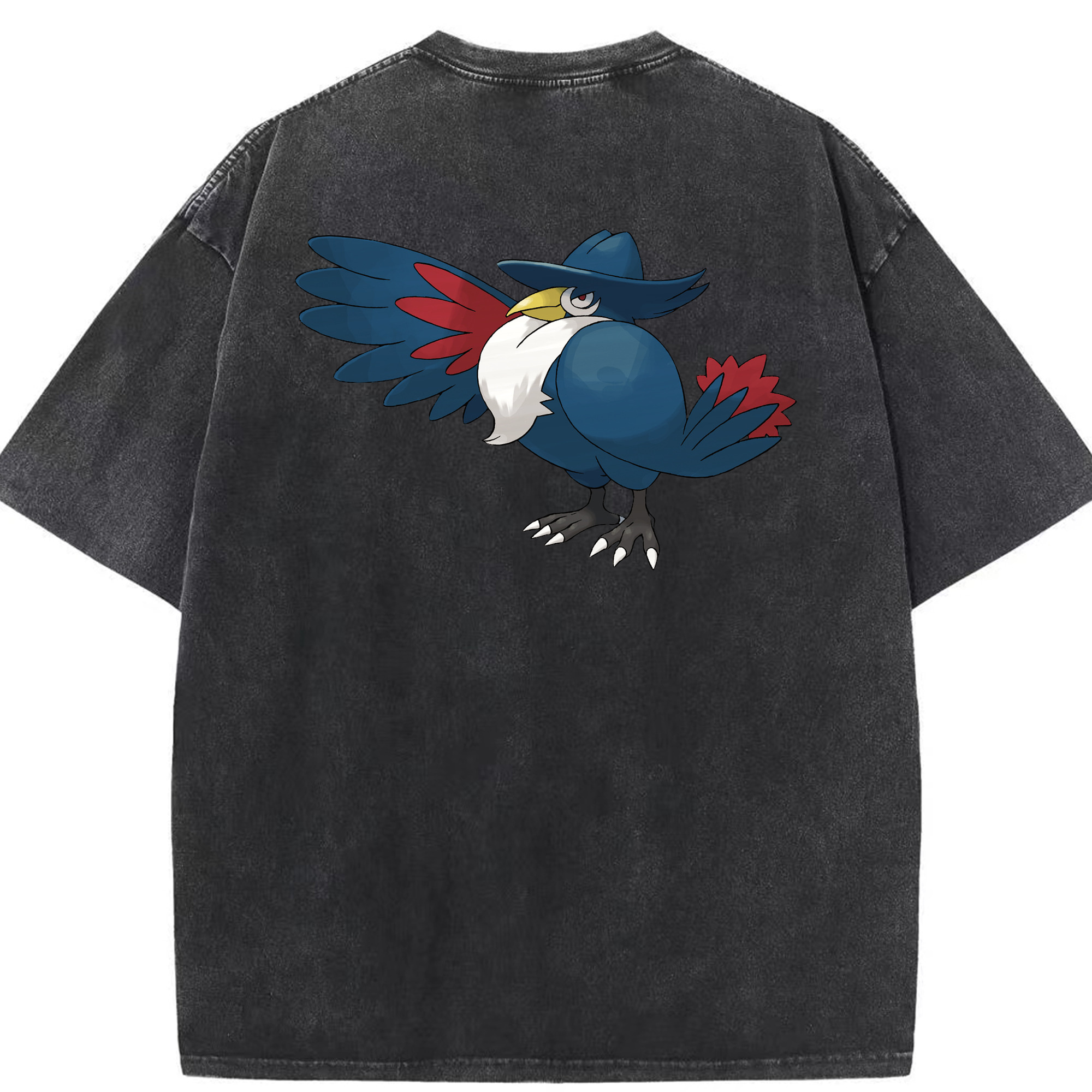 （画像用） ポケットモンスター Pokémon 綿100% ヴィンテージ風 半袖Tシャツ（背面プリント）