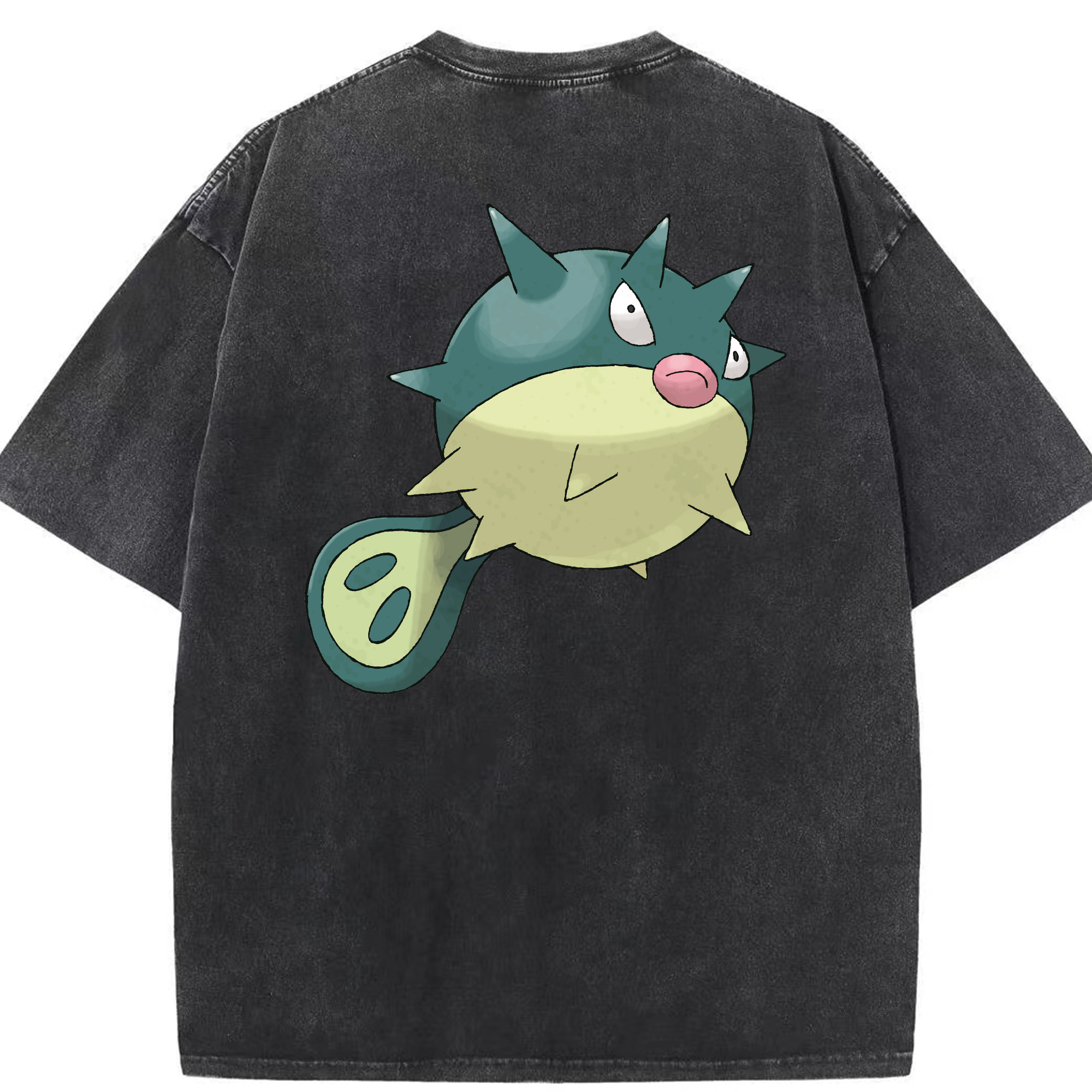 （画像用） ポケットモンスター Pokémon 綿100% ヴィンテージ風 半袖Tシャツ（背面プリント）
