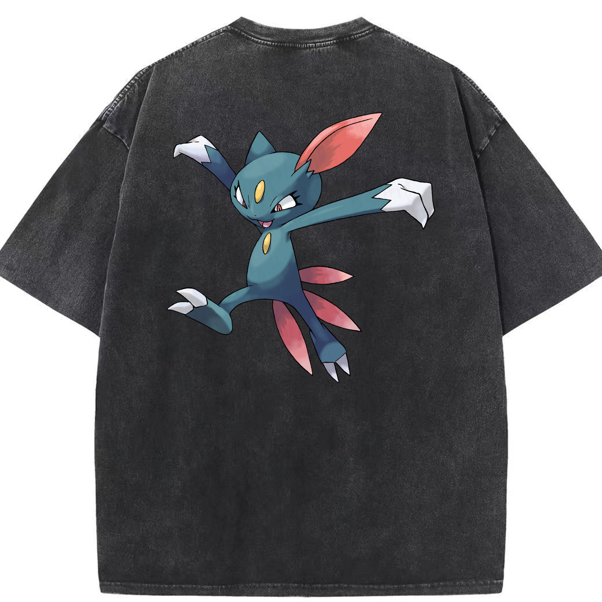 （画像用） ポケットモンスター Pokémon 綿100% ヴィンテージ風 半袖Tシャツ（背面プリント）