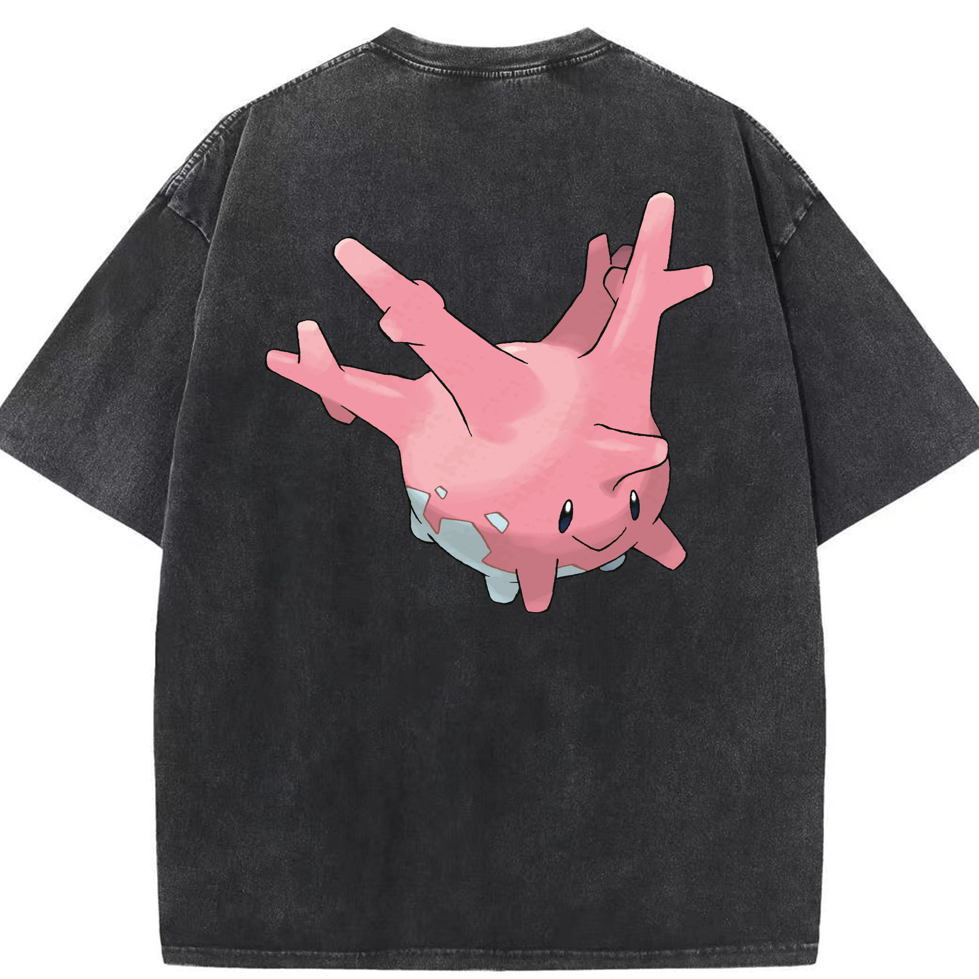 （画像用） ポケットモンスター Pokémon 綿100% ヴィンテージ風 半袖Tシャツ（背面プリント）