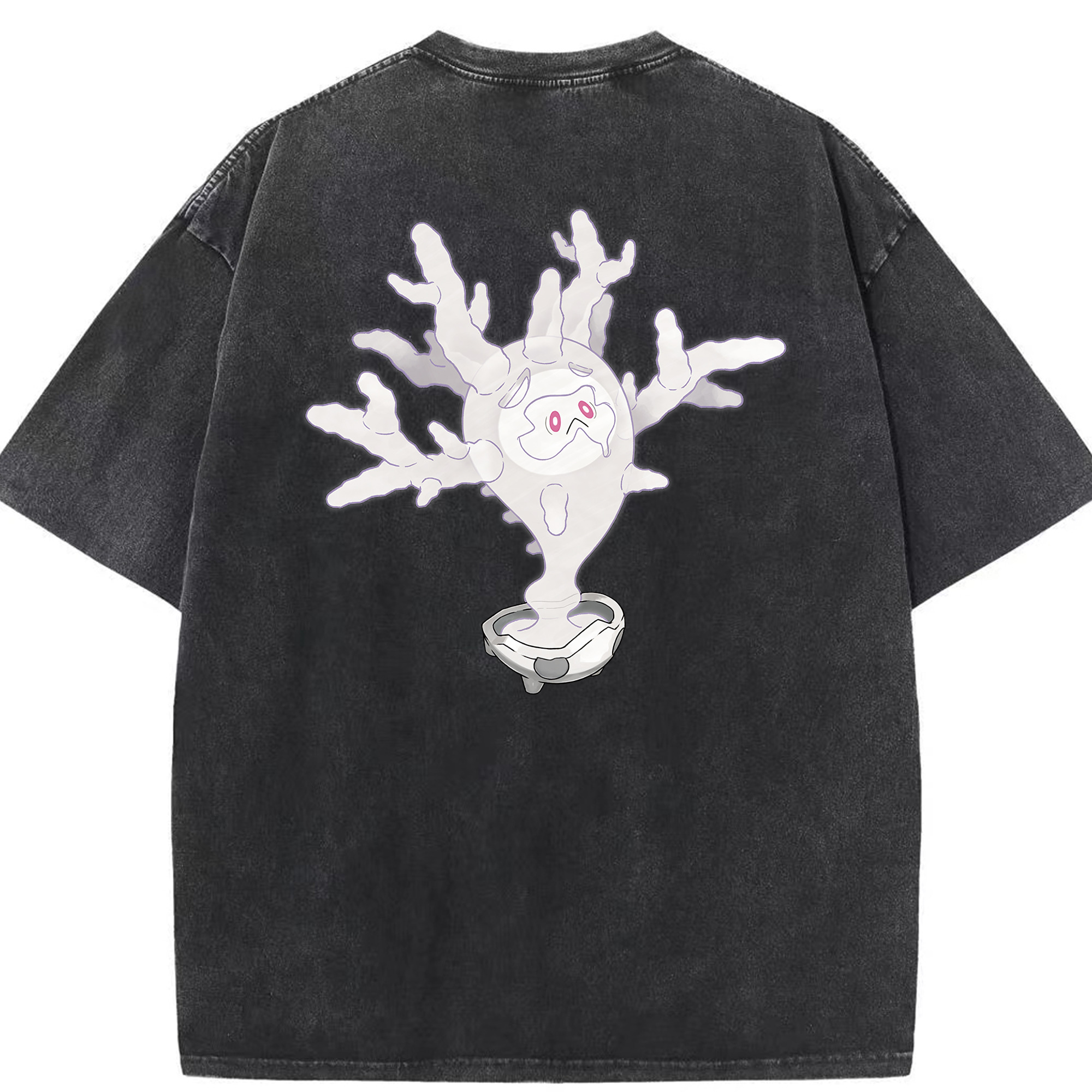（画像用） ポケットモンスター Pokémon 綿100% ヴィンテージ風 半袖Tシャツ（背面プリント）
