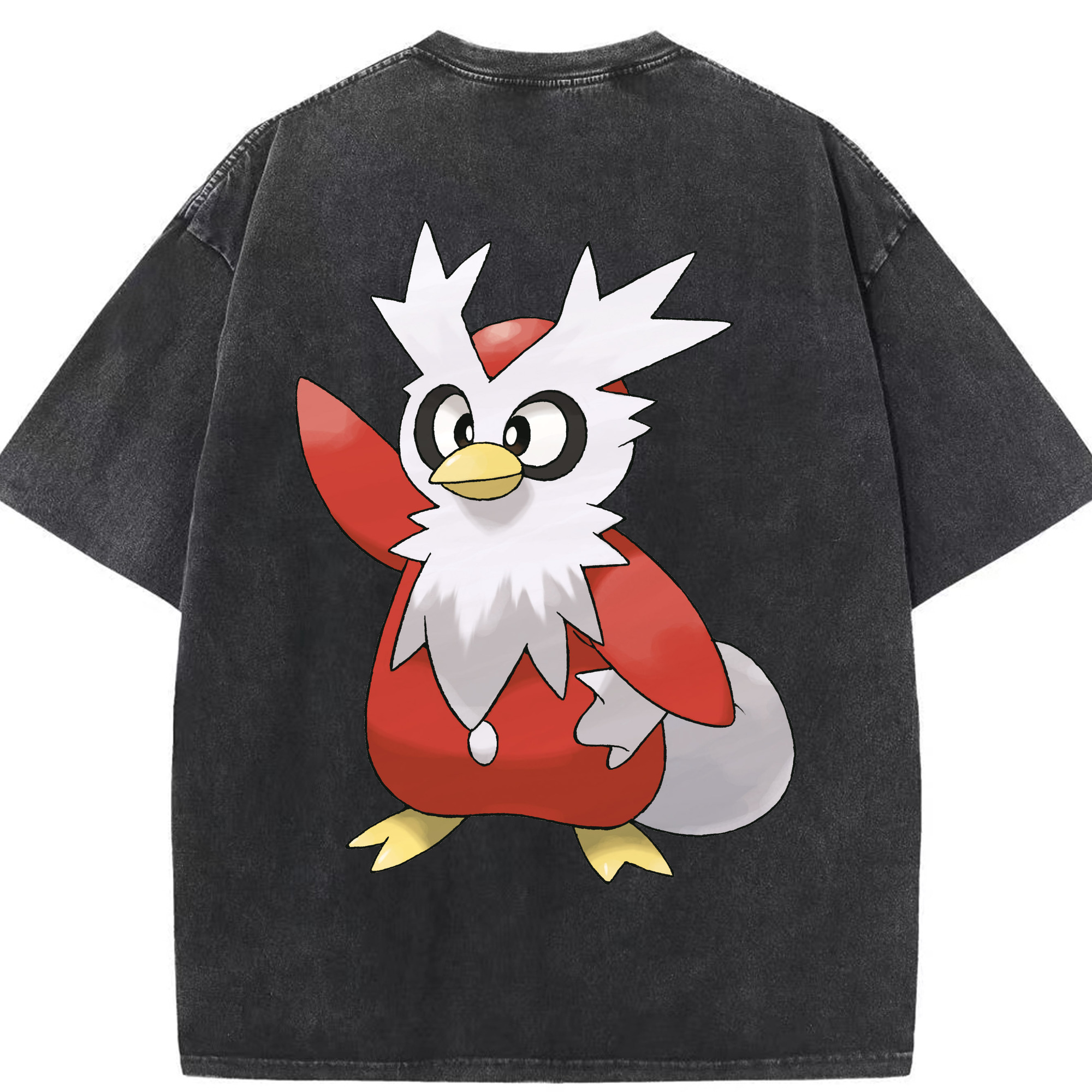 （画像用） ポケットモンスター Pokémon 綿100% ヴィンテージ風 半袖Tシャツ（背面プリント）