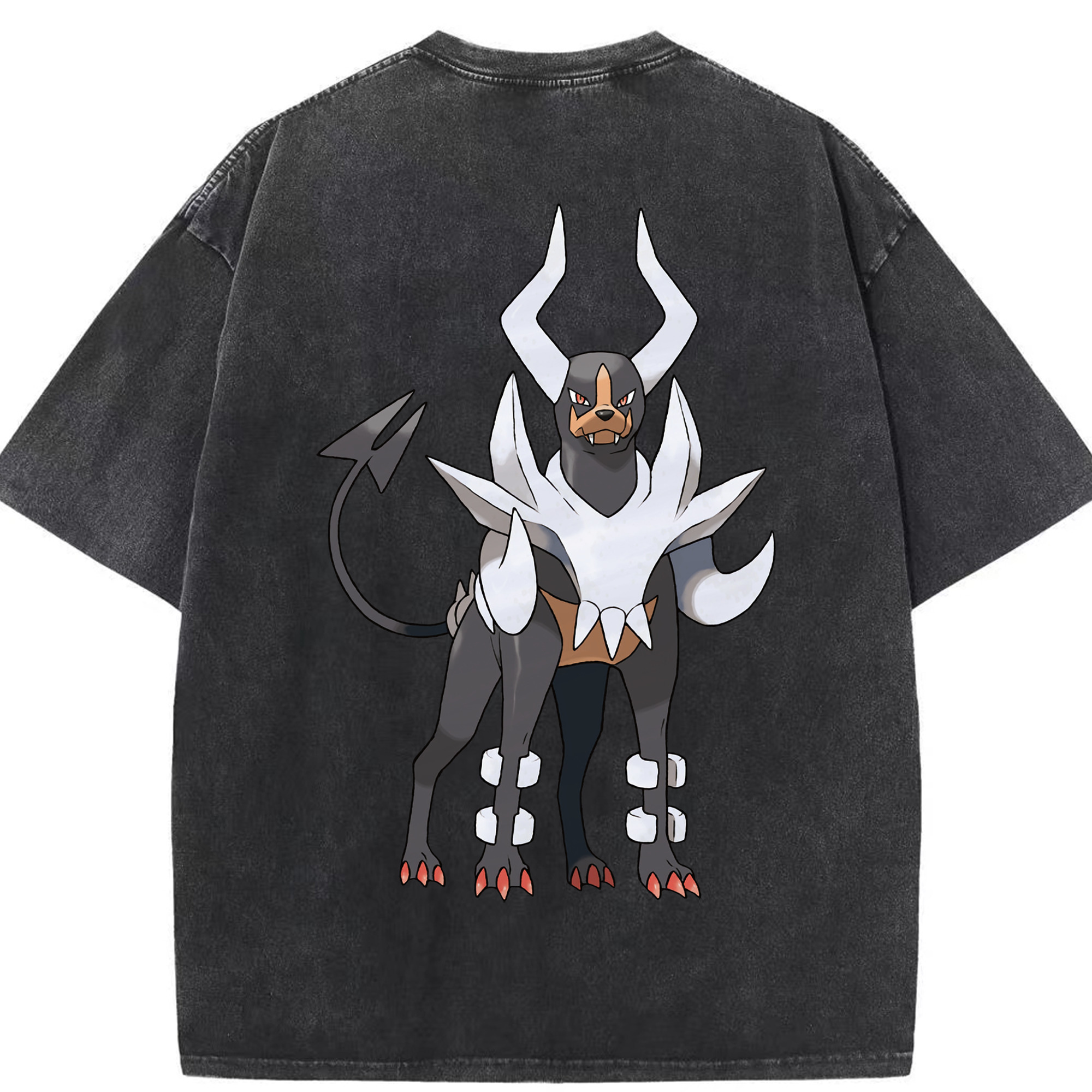 （画像用） ポケットモンスター Pokémon 綿100% ヴィンテージ風 半袖Tシャツ（背面プリント）