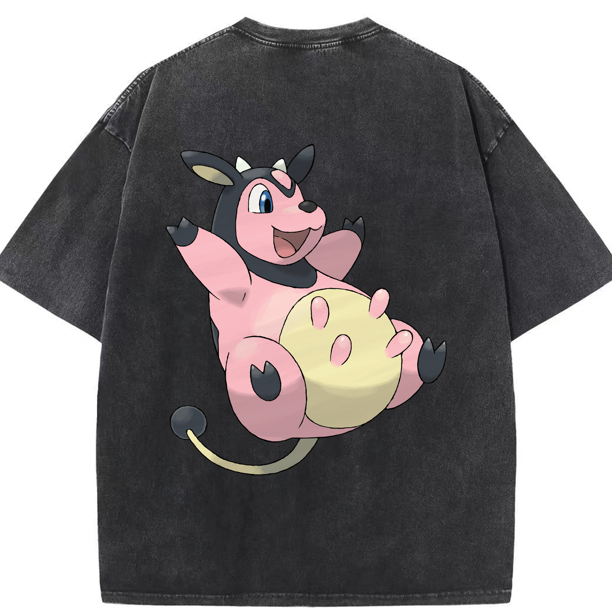 （画像用） ポケットモンスター Pokémon 綿100% ヴィンテージ風 半袖Tシャツ（背面プリント）