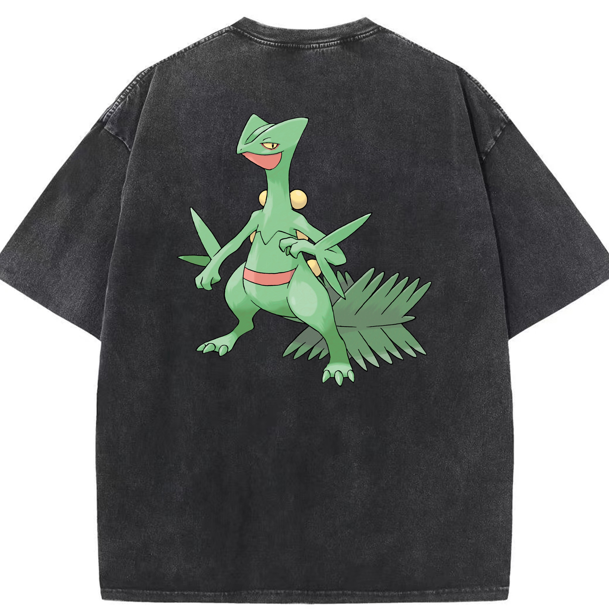 （画像用） ポケットモンスター Pokémon 綿100% ヴィンテージ風 半袖Tシャツ（背面プリント）
