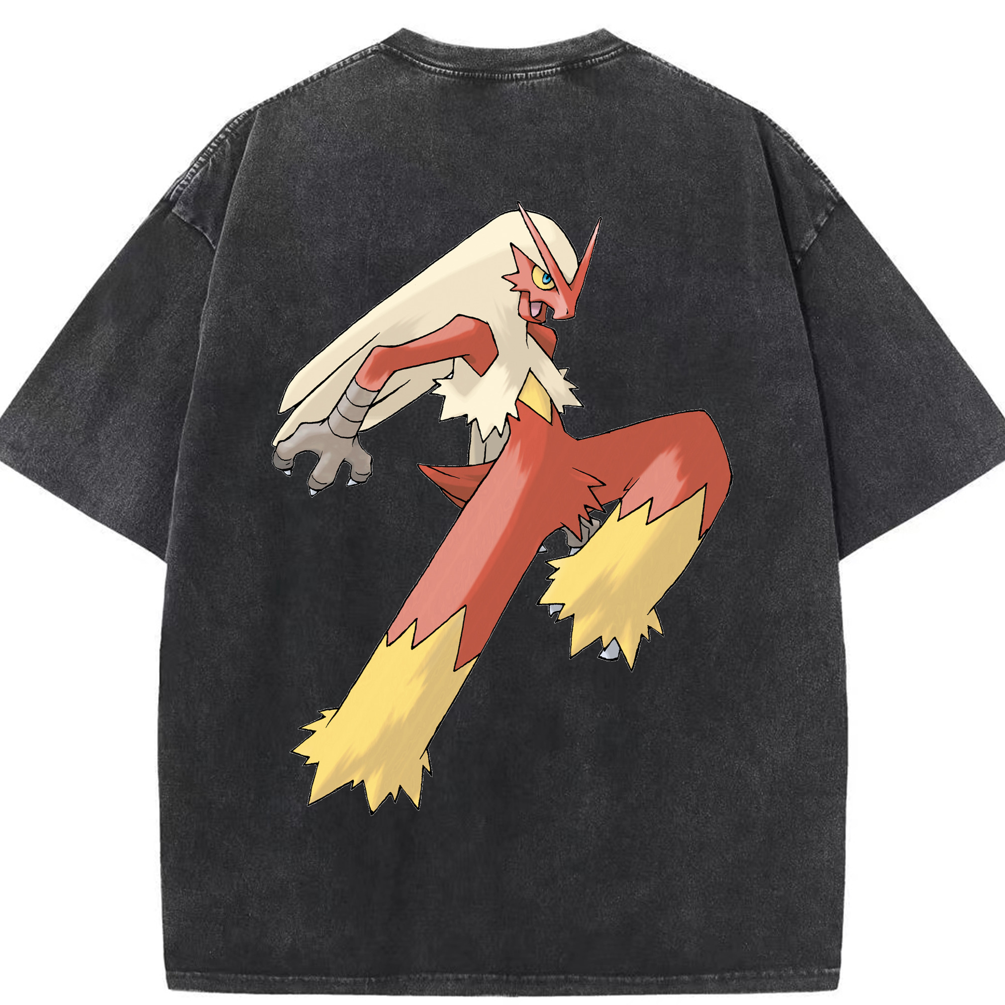 （画像用） ポケットモンスター Pokémon 綿100% ヴィンテージ風 半袖Tシャツ（背面プリント）