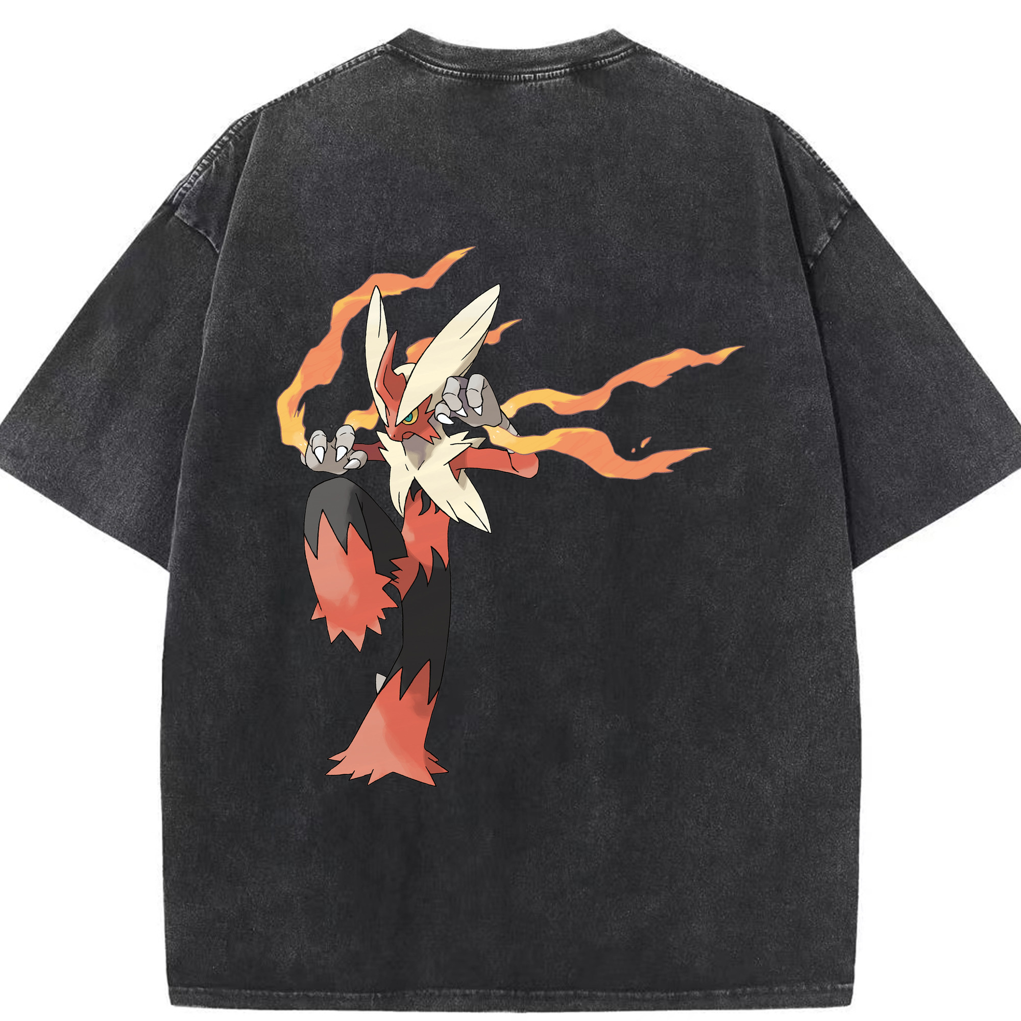 （画像用） ポケットモンスター Pokémon 綿100% ヴィンテージ風 半袖Tシャツ（背面プリント）