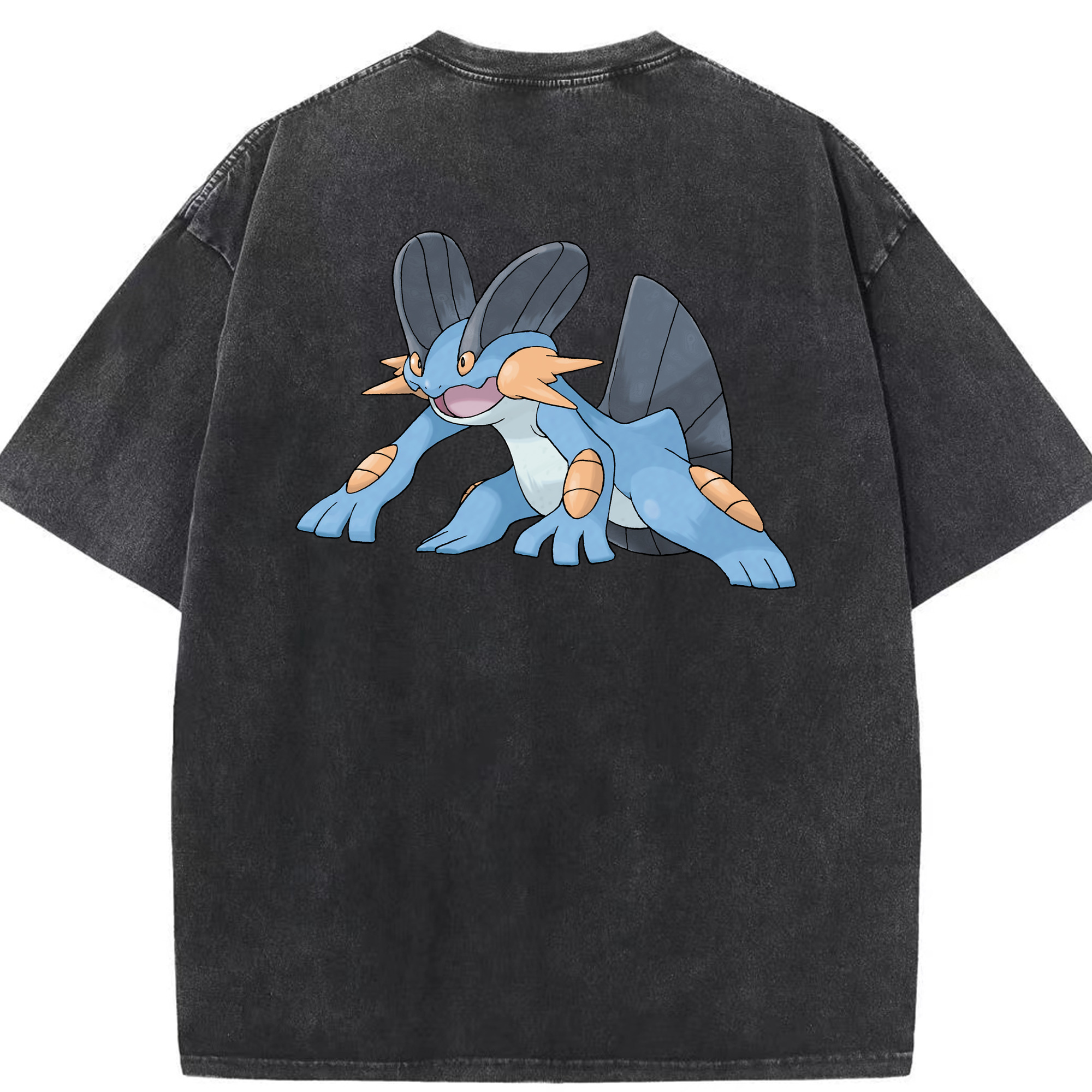 （画像用） ポケットモンスター Pokémon 綿100% ヴィンテージ風 半袖Tシャツ（背面プリント）