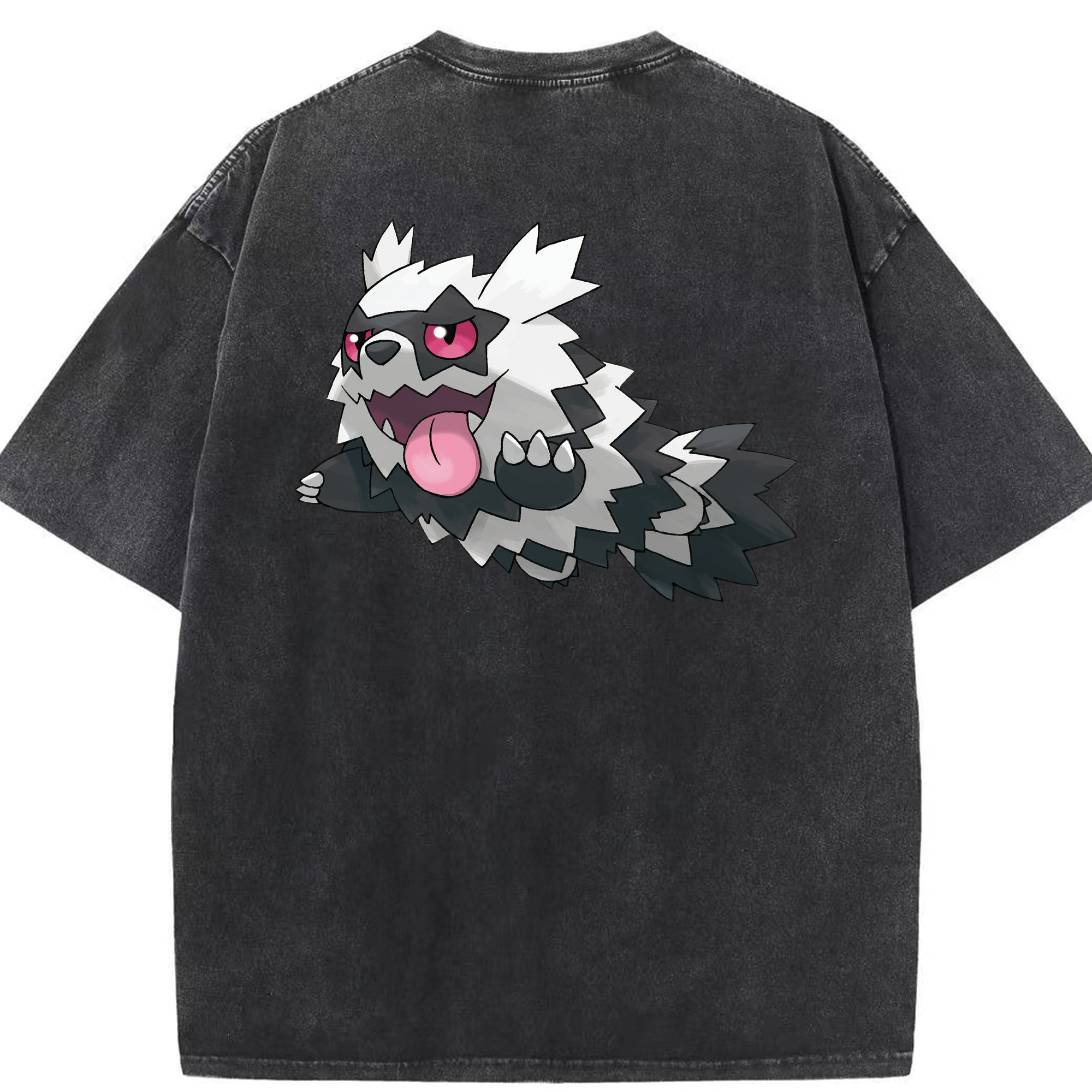 （画像用） ポケットモンスター Pokémon 綿100% ヴィンテージ風 半袖Tシャツ（背面プリント）