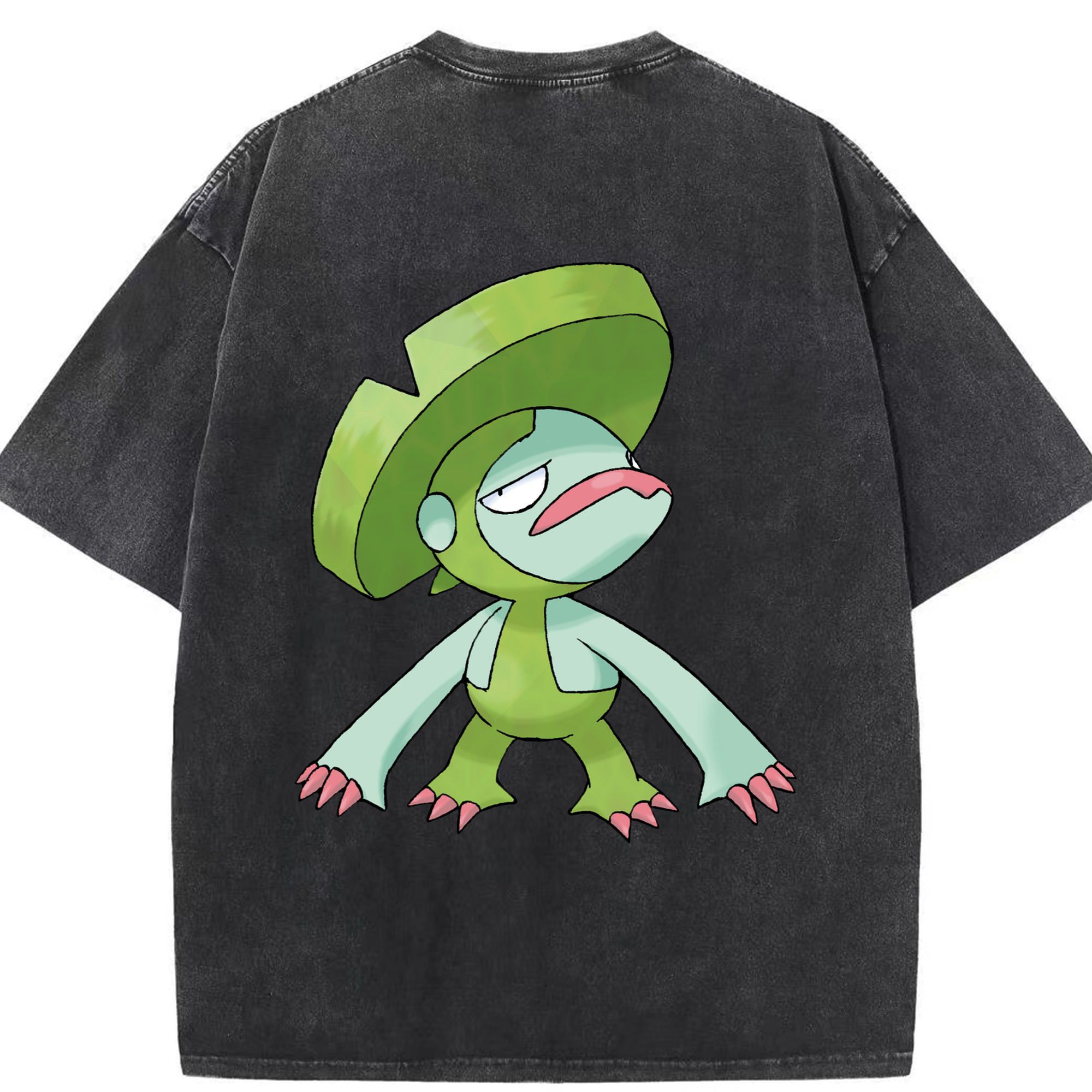 （画像用） ポケットモンスター Pokémon 綿100% ヴィンテージ風 半袖Tシャツ（背面プリント）