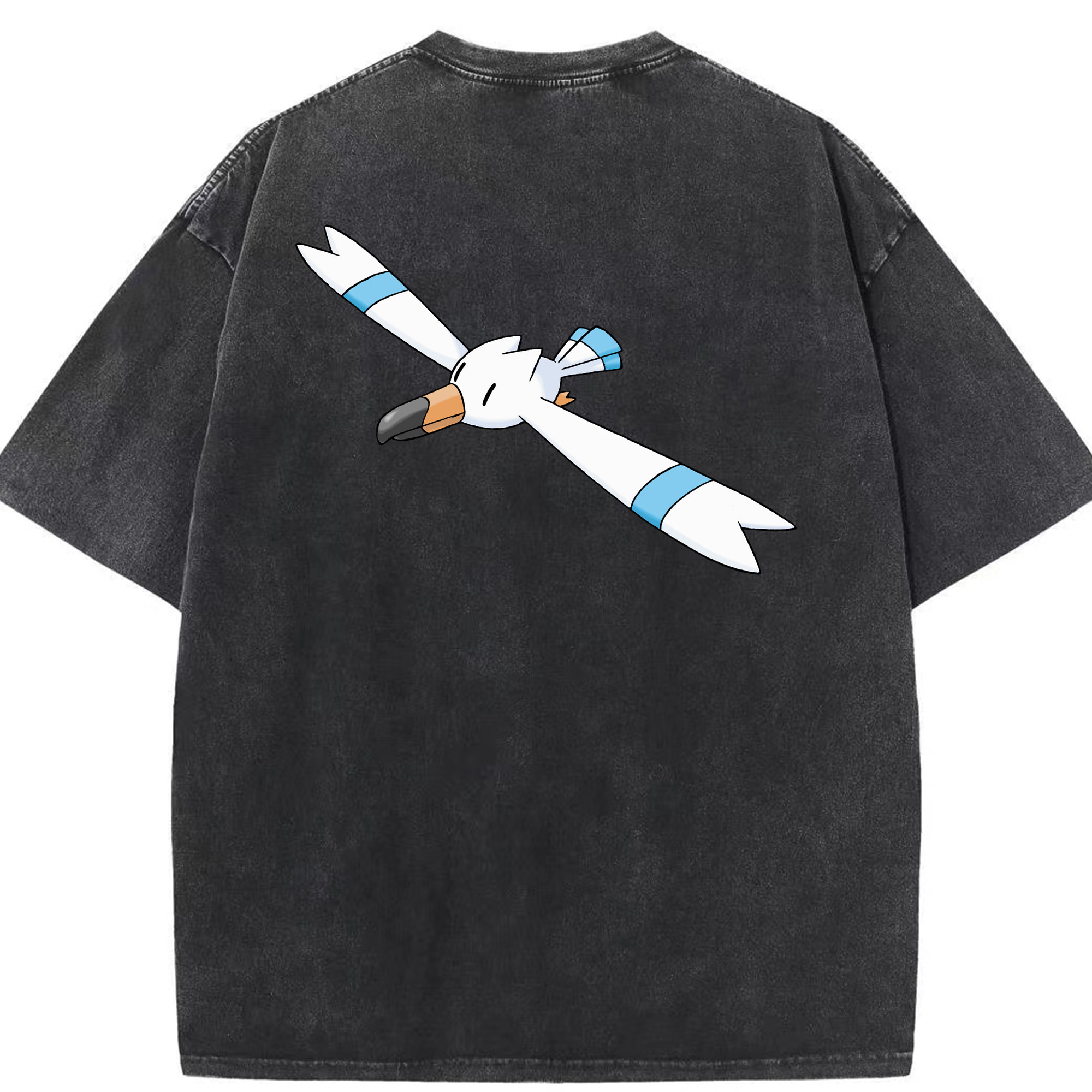 （画像用） ポケットモンスター Pokémon 綿100% ヴィンテージ風 半袖Tシャツ（背面プリント）