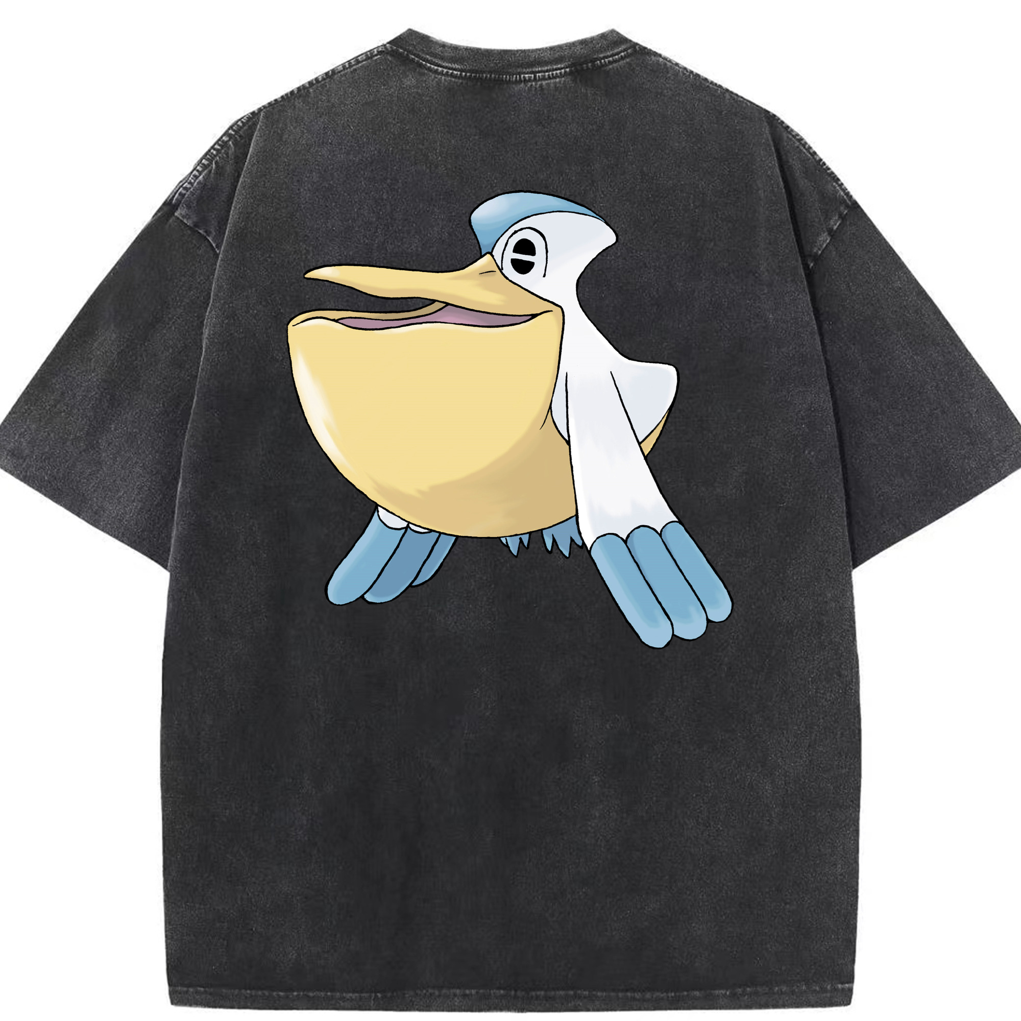 （画像用） ポケットモンスター Pokémon 綿100% ヴィンテージ風 半袖Tシャツ（背面プリント）