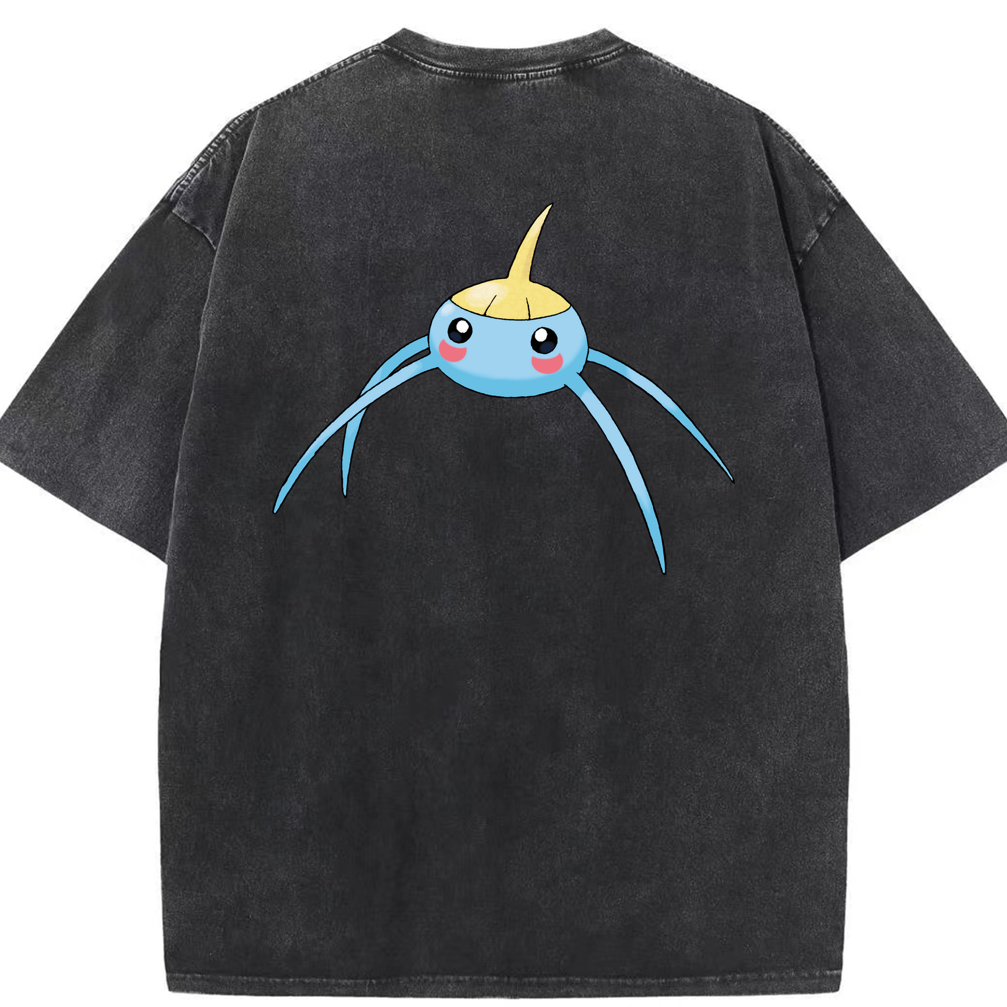 （画像用） ポケットモンスター Pokémon 綿100% ヴィンテージ風 半袖Tシャツ（背面プリント）