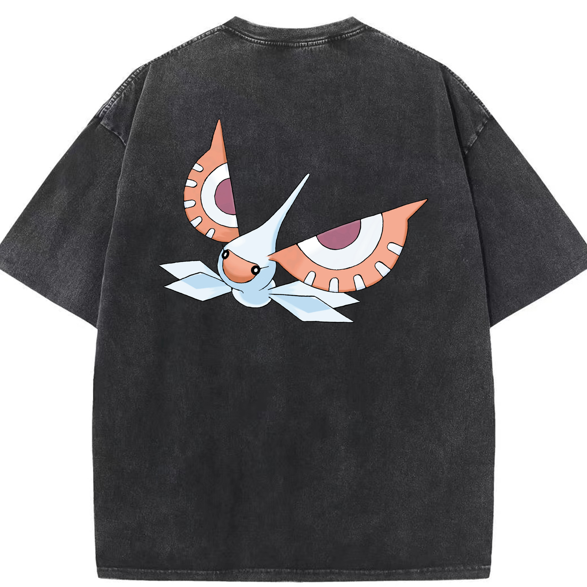 （画像用） ポケットモンスター Pokémon 綿100% ヴィンテージ風 半袖Tシャツ（背面プリント）