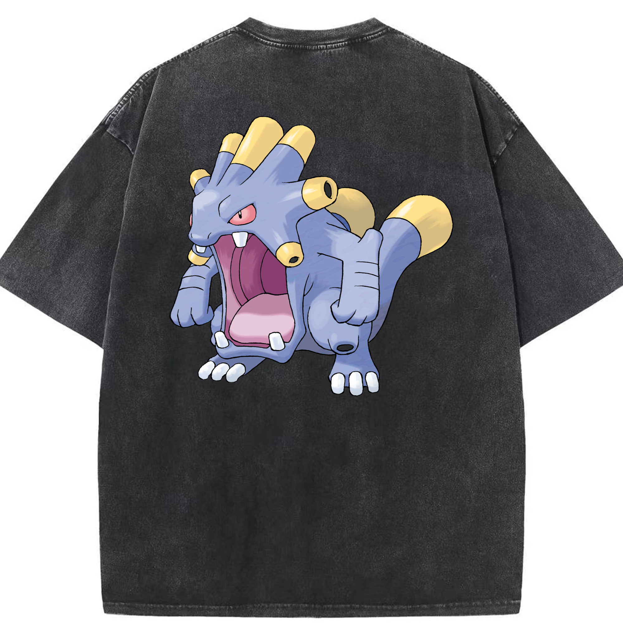 （画像用） ポケットモンスター Pokémon 綿100% ヴィンテージ風 半袖Tシャツ（背面プリント）