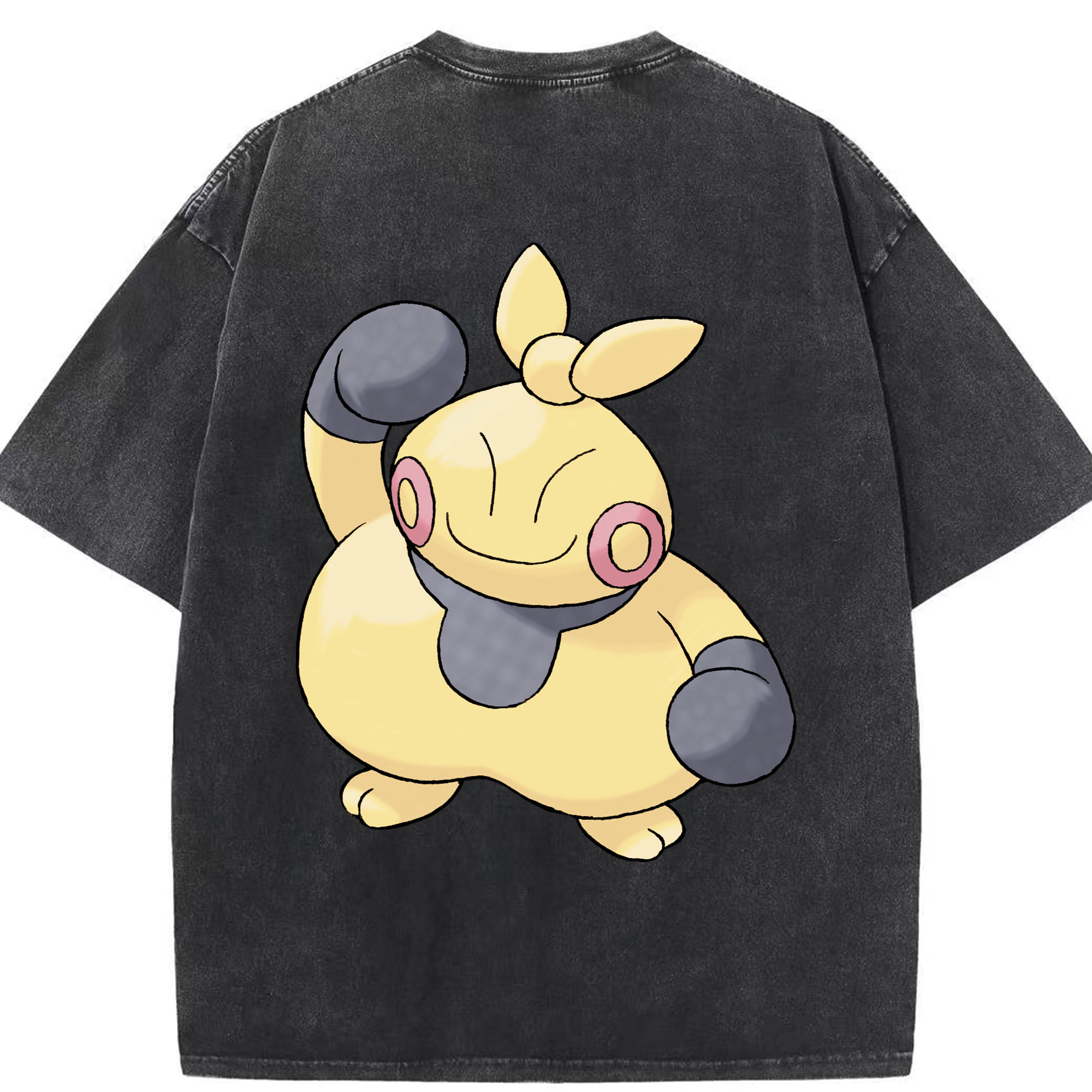（画像用） ポケットモンスター Pokémon 綿100% ヴィンテージ風 半袖Tシャツ（背面プリント）