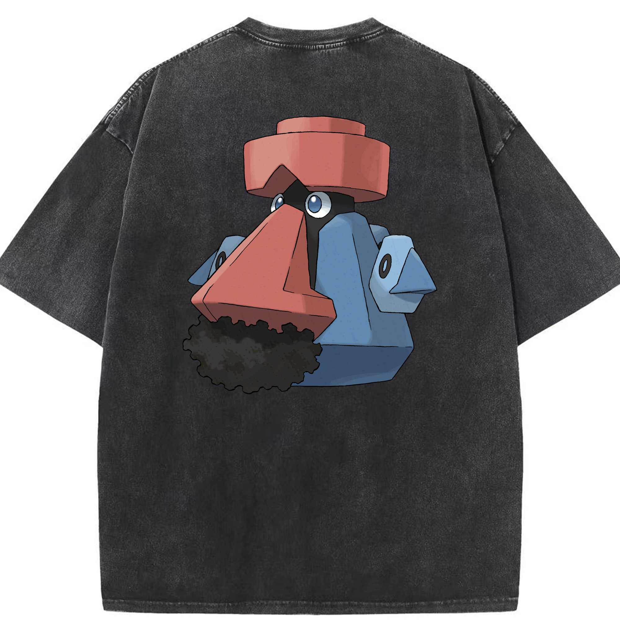 （画像用） ポケットモンスター Pokémon 綿100% ヴィンテージ風 半袖Tシャツ（背面プリント）
