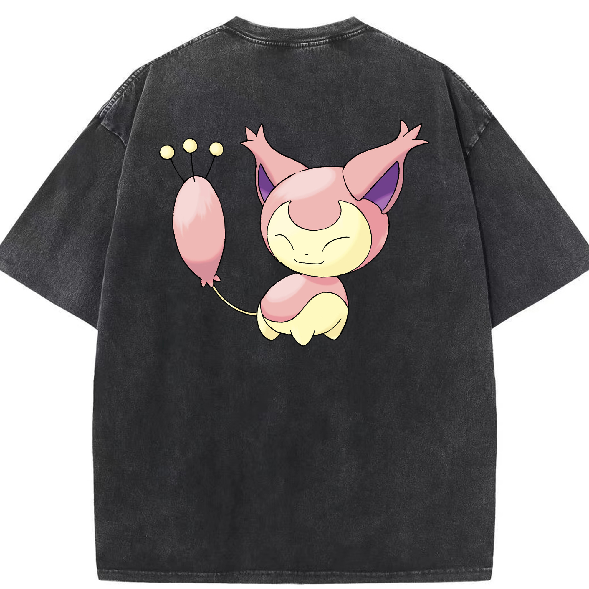 （画像用） ポケットモンスター Pokémon 綿100% ヴィンテージ風 半袖Tシャツ（背面プリント）