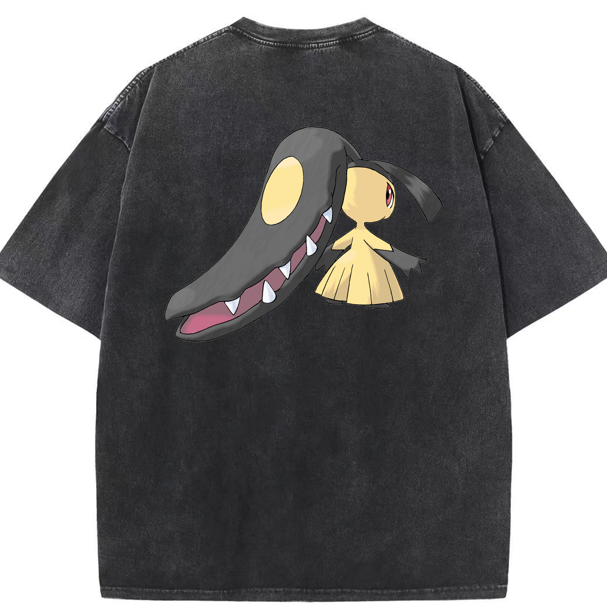 （画像用） ポケットモンスター Pokémon 綿100% ヴィンテージ風 半袖Tシャツ（背面プリント）