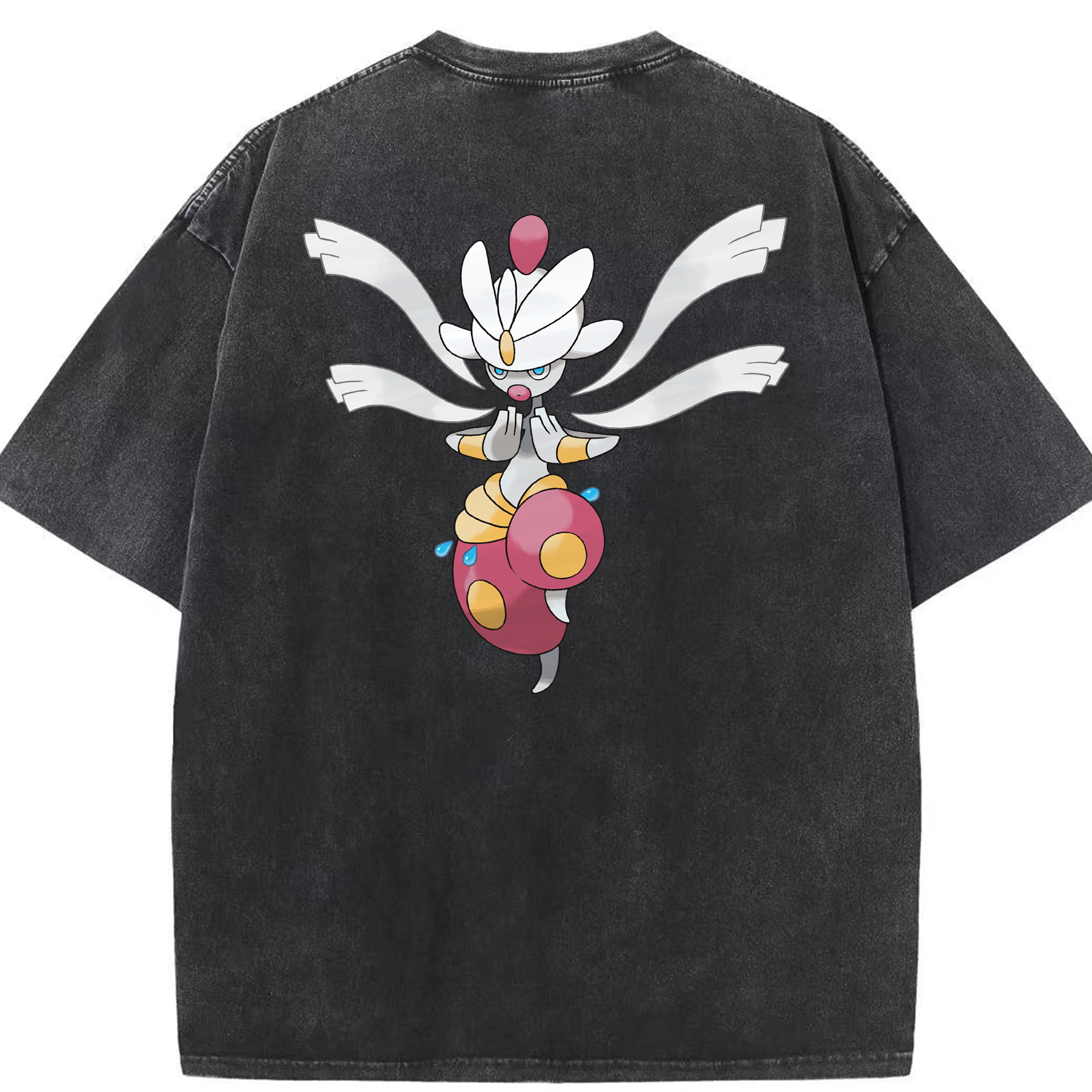 （画像用） ポケットモンスター Pokémon 綿100% ヴィンテージ風 半袖Tシャツ（背面プリント）