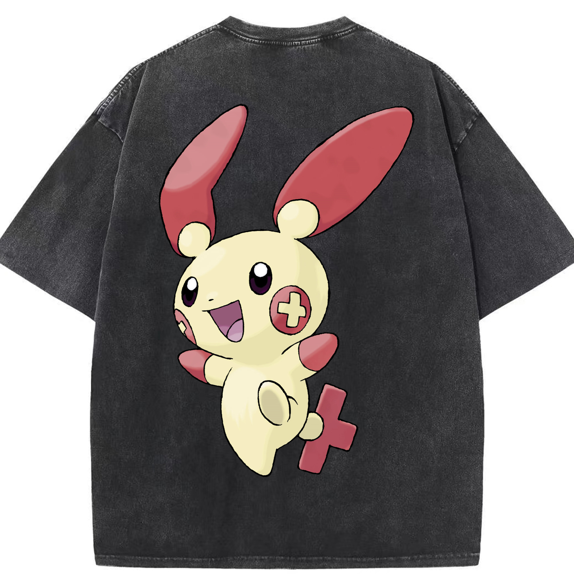 （画像用） ポケットモンスター Pokémon 綿100% ヴィンテージ風 半袖Tシャツ（背面プリント）