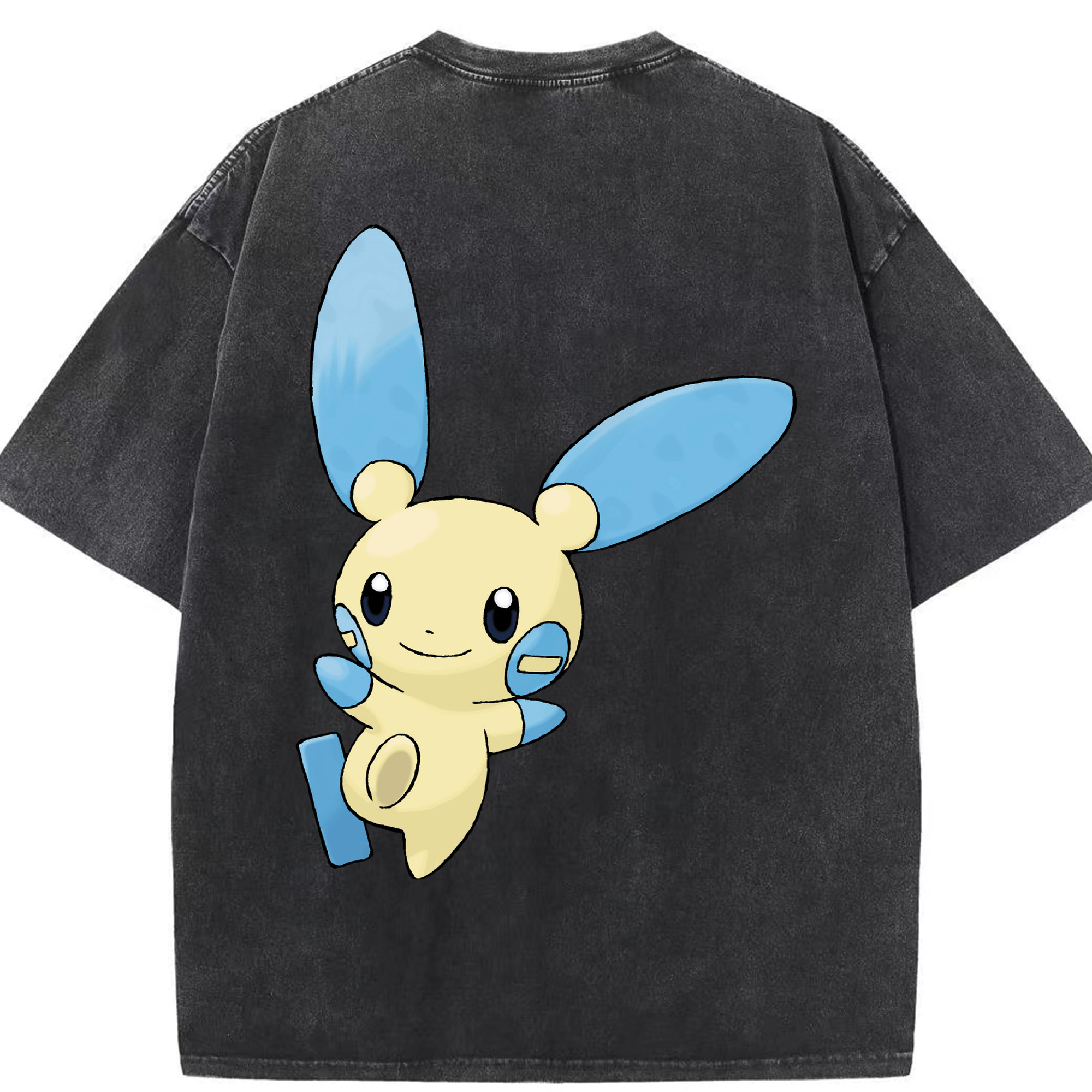 （画像用） ポケットモンスター Pokémon 綿100% ヴィンテージ風 半袖Tシャツ（背面プリント）