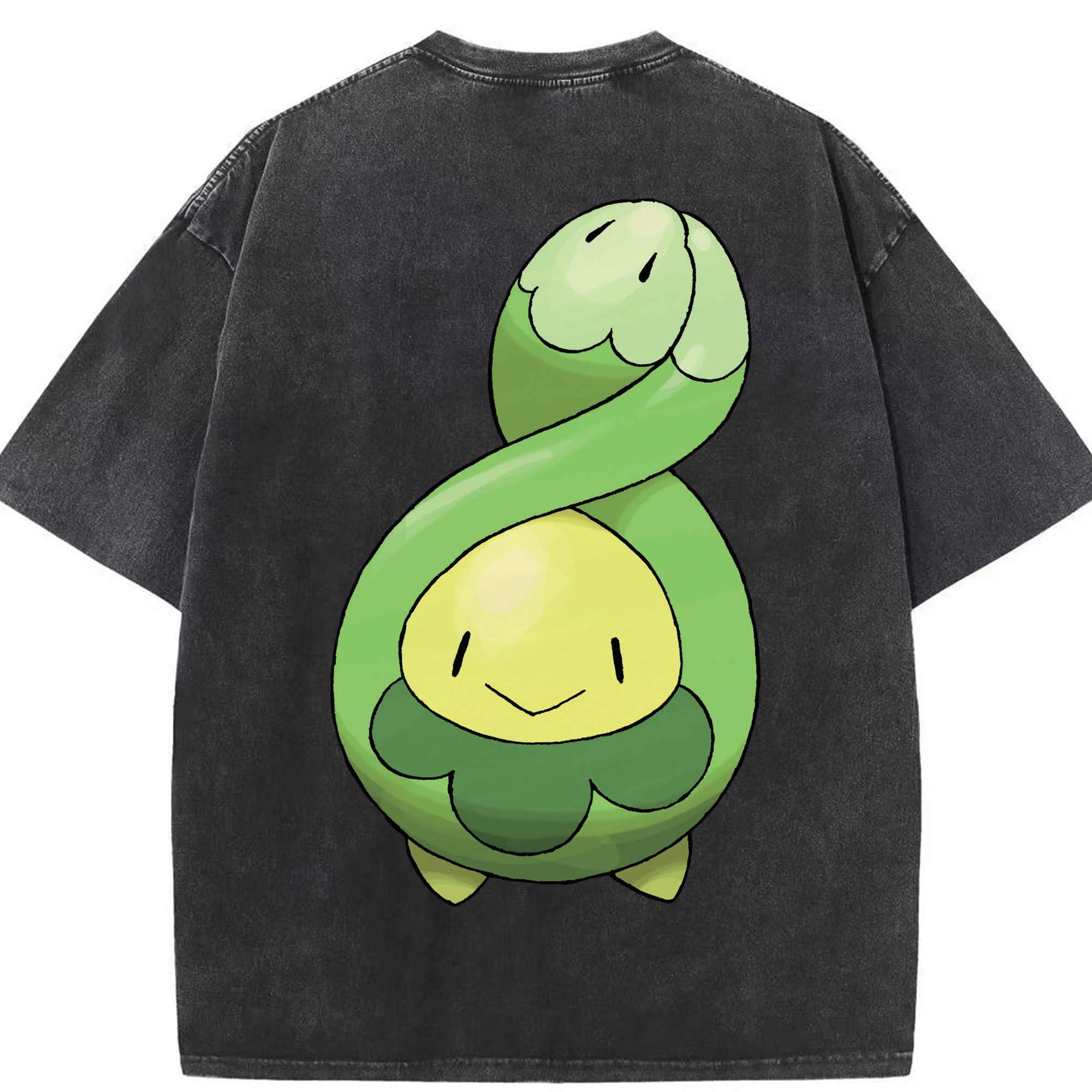 （画像用） ポケットモンスター Pokémon 綿100% ヴィンテージ風 半袖Tシャツ（背面プリント）