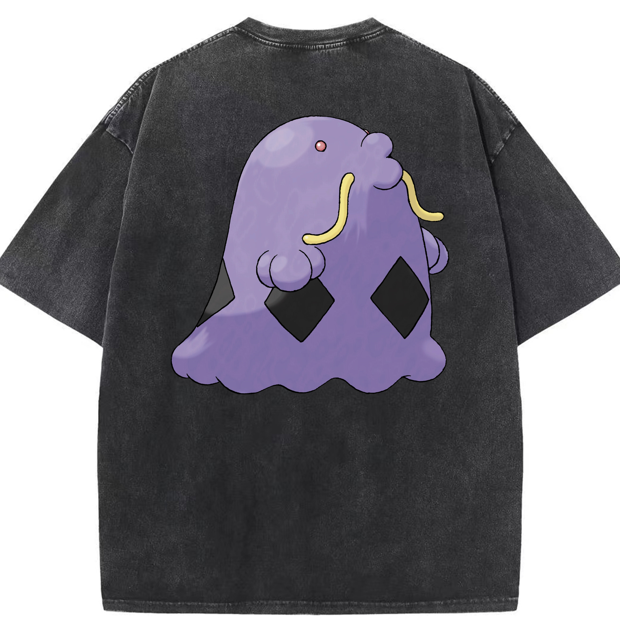 （画像用） ポケットモンスター Pokémon 綿100% ヴィンテージ風 半袖Tシャツ（背面プリント）