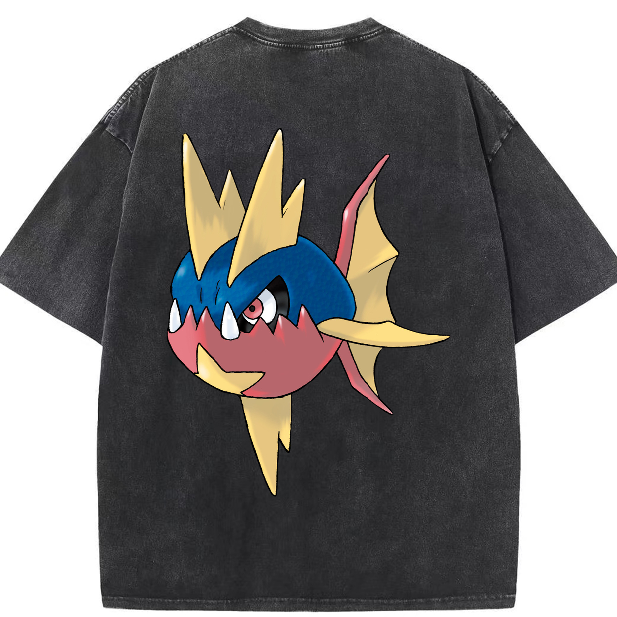 （画像用） ポケットモンスター Pokémon 綿100% ヴィンテージ風 半袖Tシャツ（背面プリント）