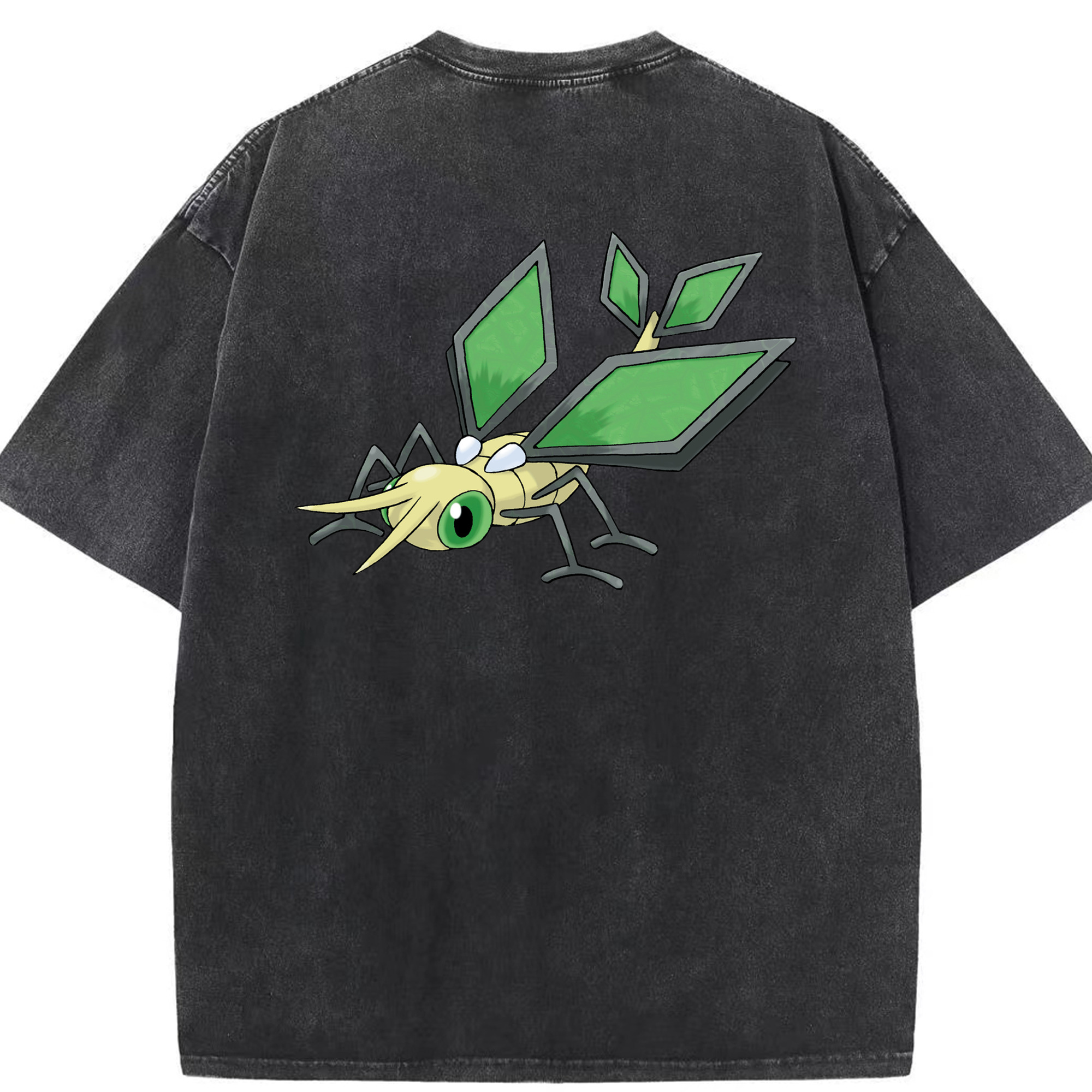 （画像用） ポケットモンスター Pokémon 綿100% ヴィンテージ風 半袖Tシャツ（背面プリント）