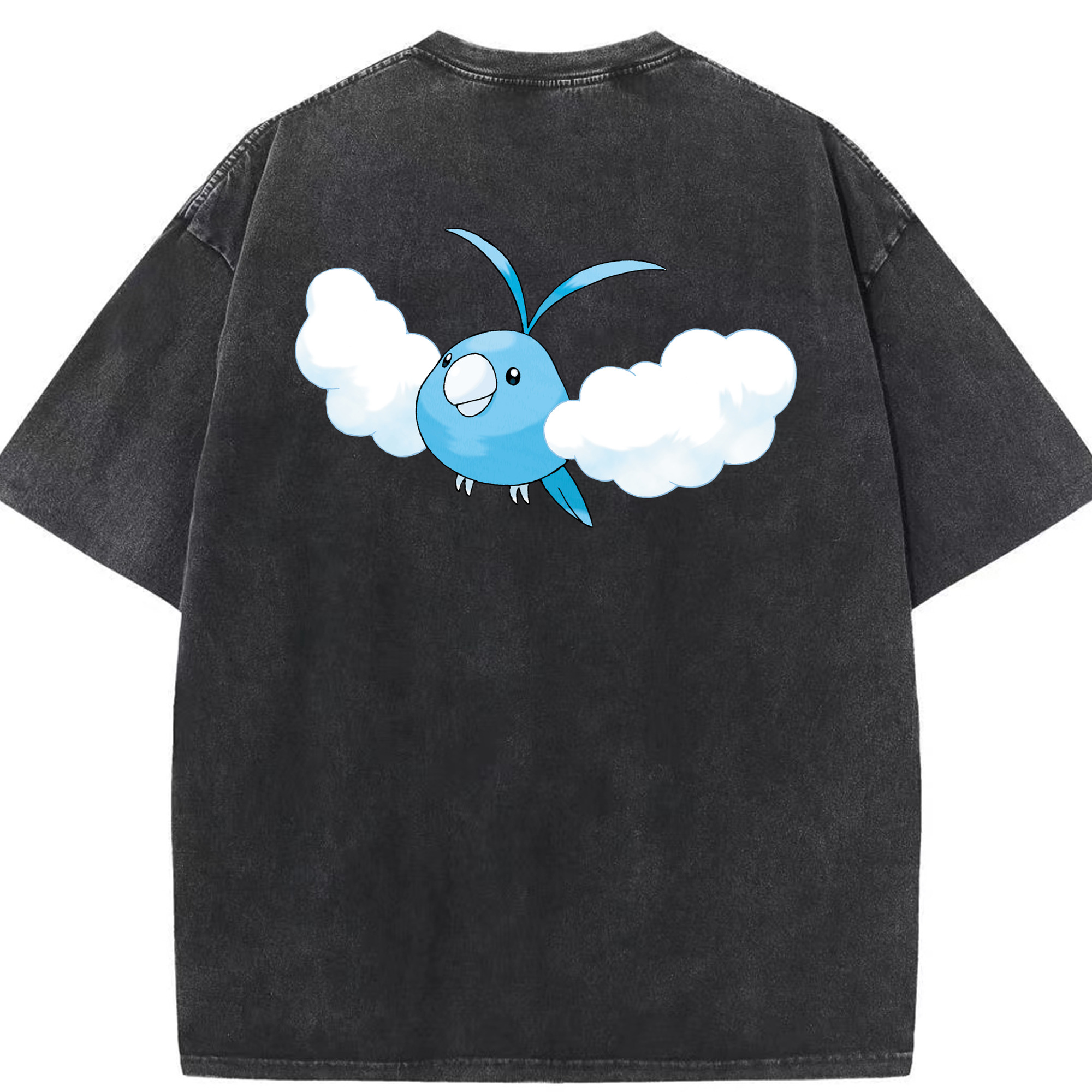 （画像用） ポケットモンスター Pokémon 綿100% ヴィンテージ風 半袖Tシャツ（背面プリント）