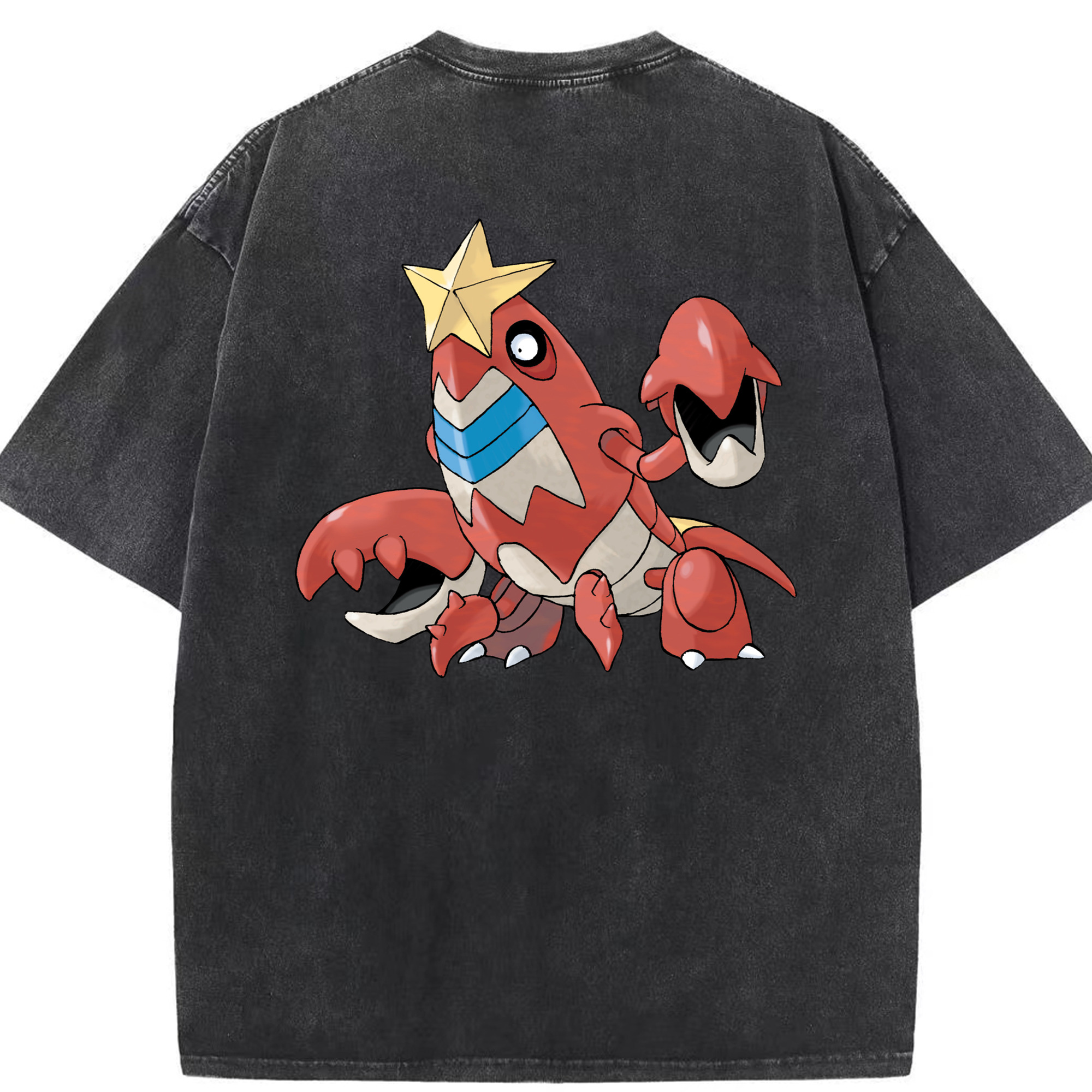 （画像用） ポケットモンスター Pokémon 綿100% ヴィンテージ風 半袖Tシャツ（背面プリント）