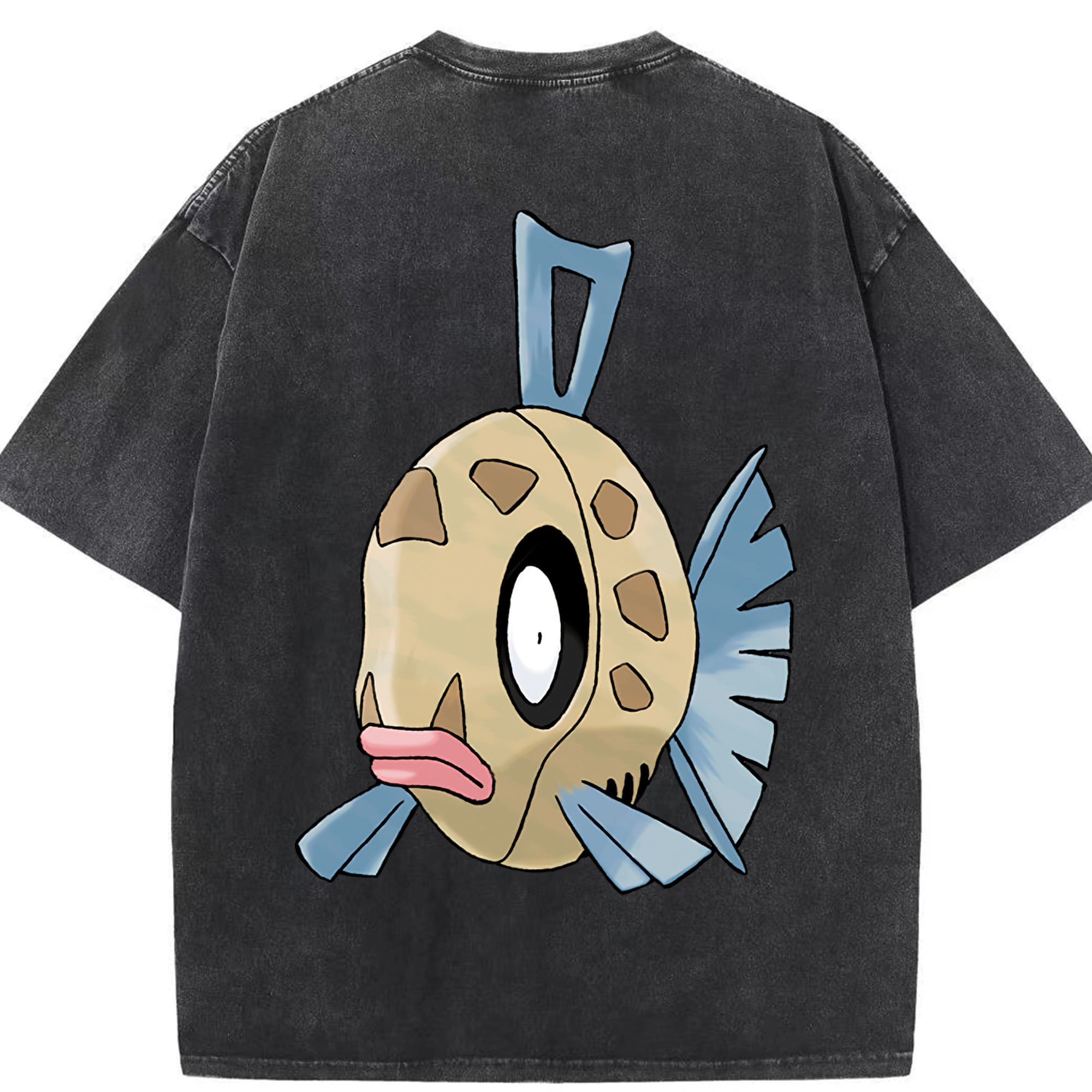 （画像用） ポケットモンスター Pokémon 綿100% ヴィンテージ風 半袖Tシャツ（背面プリント）
