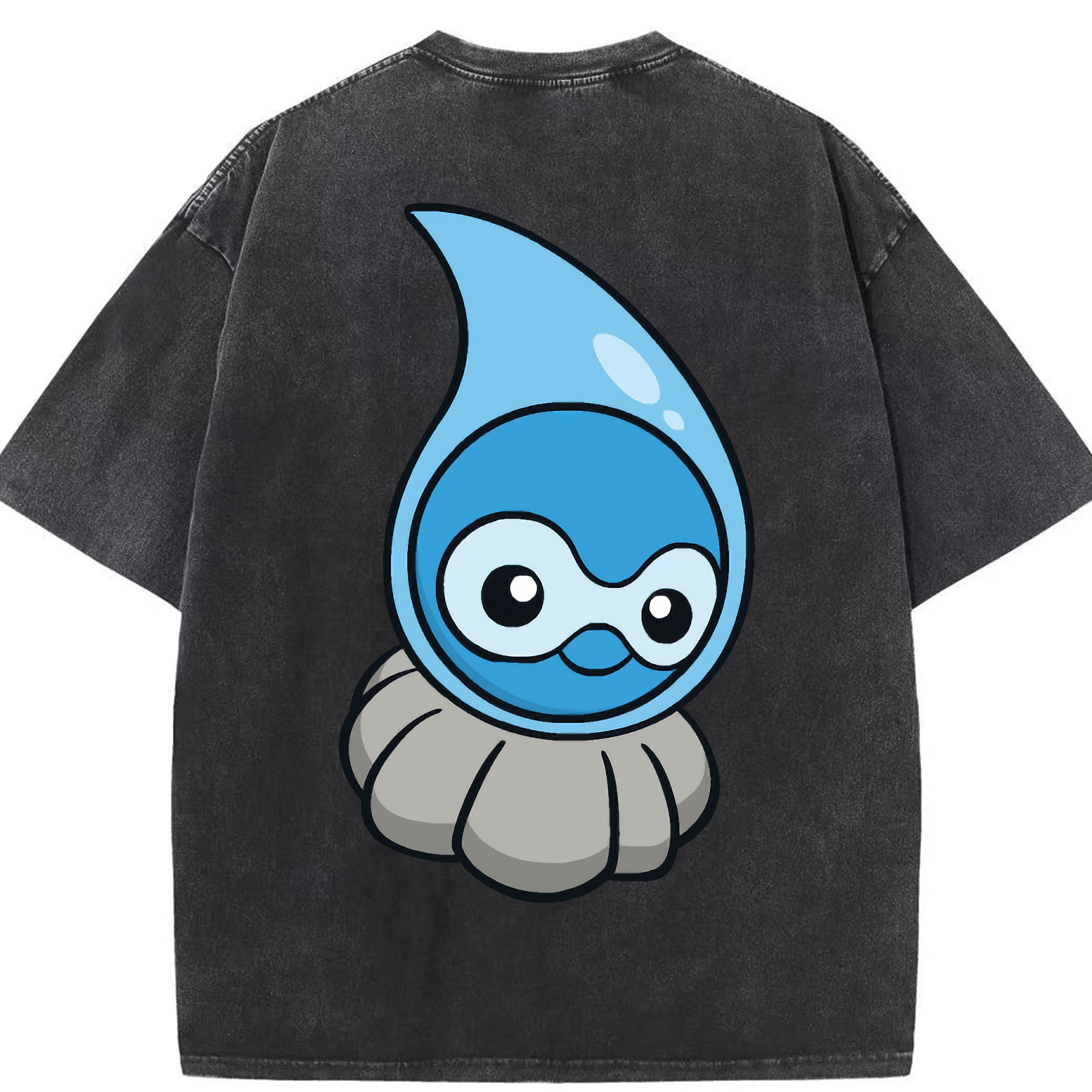 （画像用） ポケットモンスター Pokémon 綿100% ヴィンテージ風 半袖Tシャツ（背面プリント）
