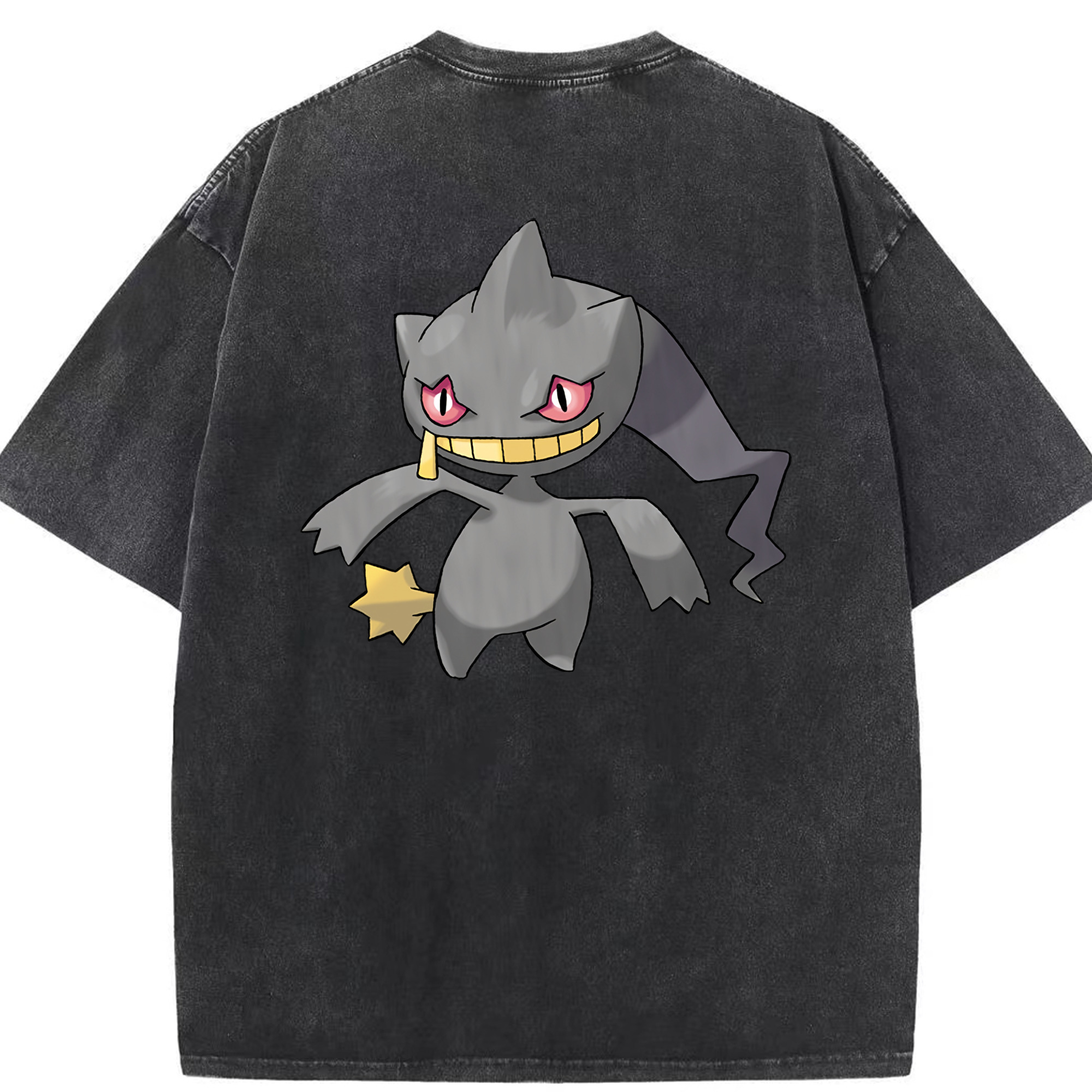 （画像用） ポケットモンスター Pokémon 綿100% ヴィンテージ風 半袖Tシャツ（背面プリント）