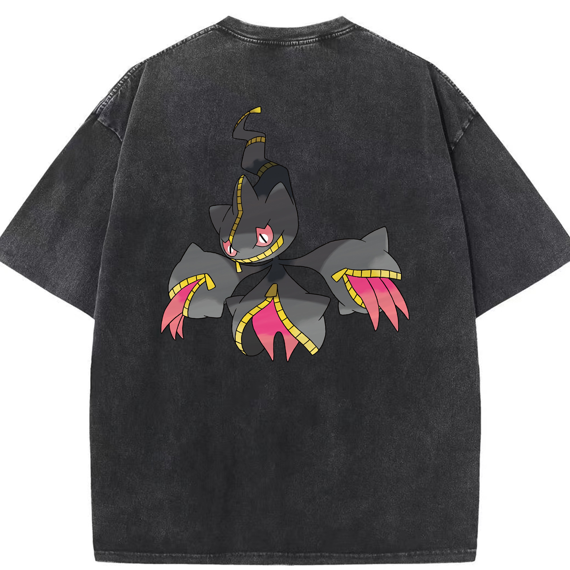（画像用） ポケットモンスター Pokémon 綿100% ヴィンテージ風 半袖Tシャツ（背面プリント）