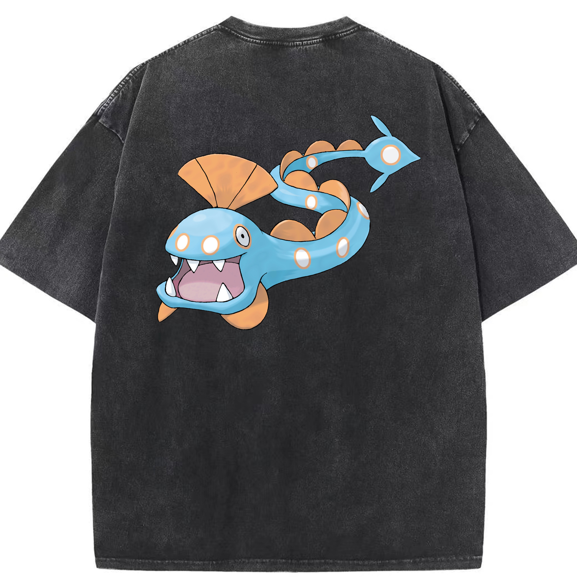 （画像用） ポケットモンスター Pokémon 綿100% ヴィンテージ風 半袖Tシャツ（背面プリント）