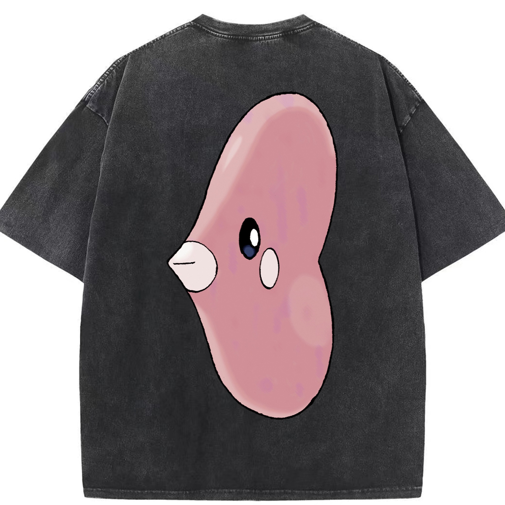 （画像用） ポケットモンスター Pokémon 綿100% ヴィンテージ風 半袖Tシャツ（背面プリント）