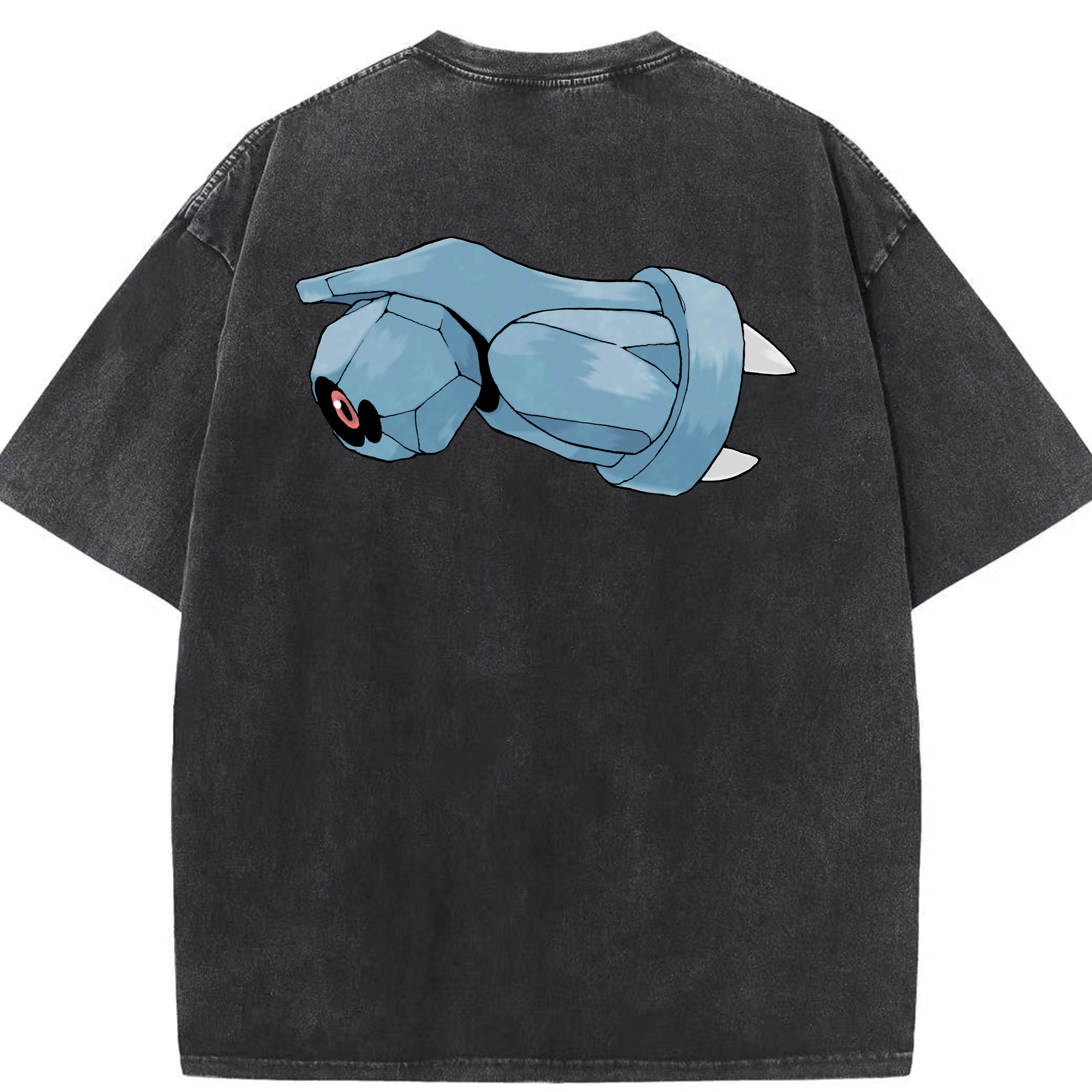（画像用） ポケットモンスター Pokémon 綿100% ヴィンテージ風 半袖Tシャツ（背面プリント）